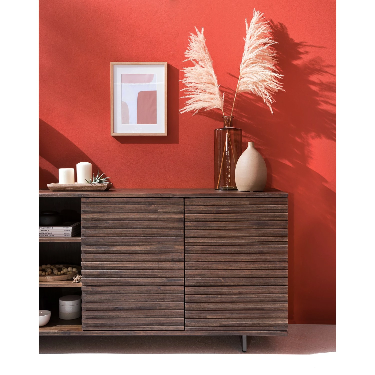 Studio Copenhagen Sideboard Kirley III - Akazie massiv - Akazie Dunkel – Bild 12