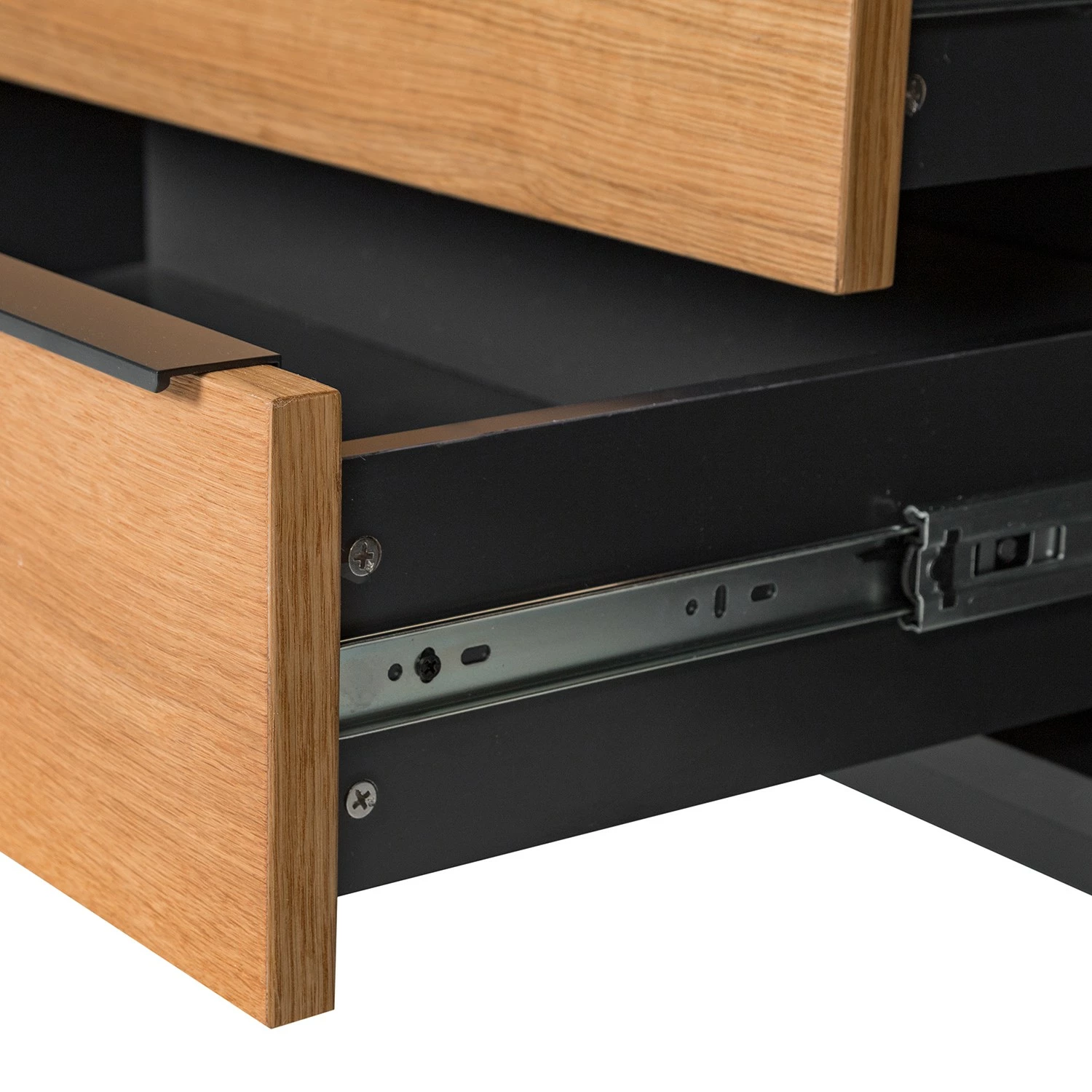 Red Living Sideboard Barview II - Echtholzfurnier - Eiche / Anthrazit – Bild 13