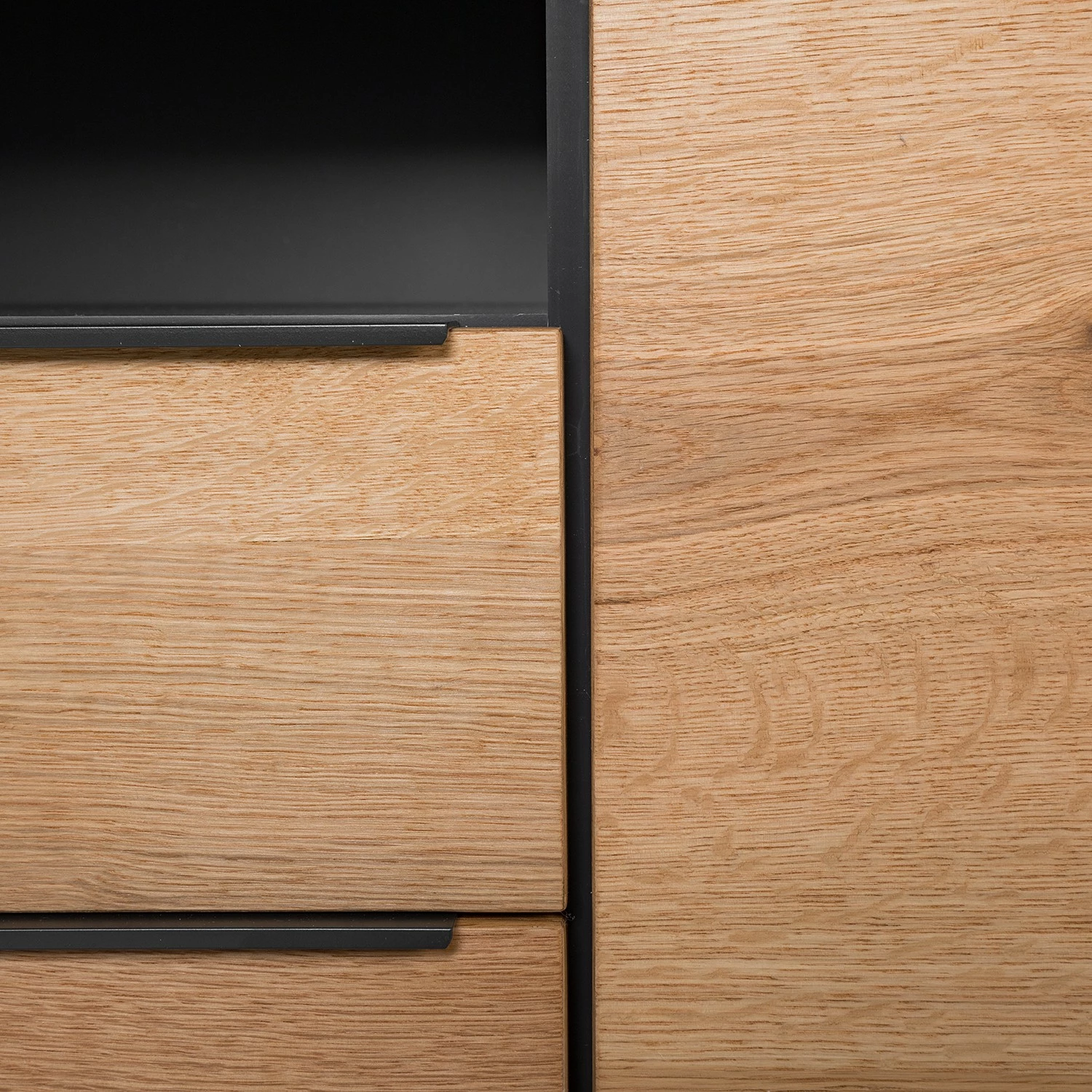 Red Living Sideboard Barview II - Echtholzfurnier - Eiche / Anthrazit – Bild 14