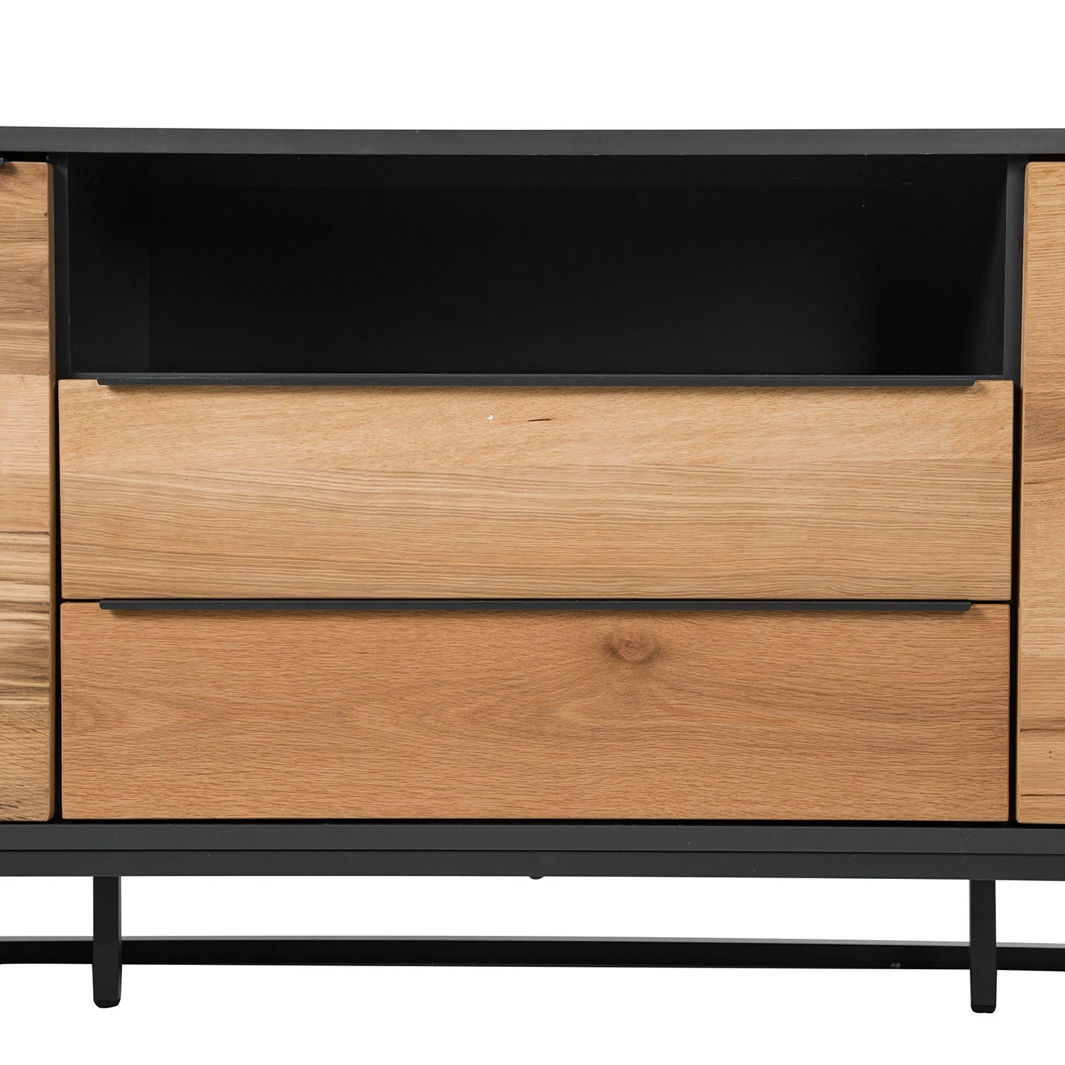 Red Living Sideboard Barview II - Echtholzfurnier - Eiche / Anthrazit – Bild 16