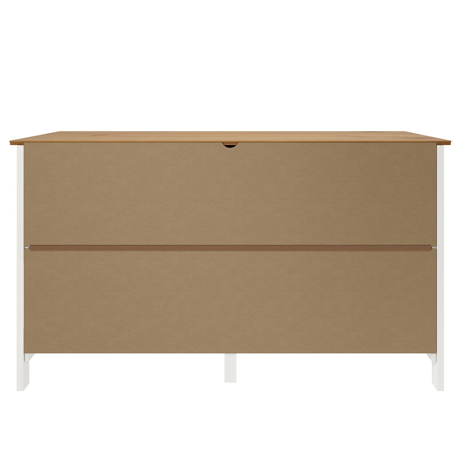 Maison Belfort Sideboard Rivery III - Kiefer massiv - Weiß – Bild 6