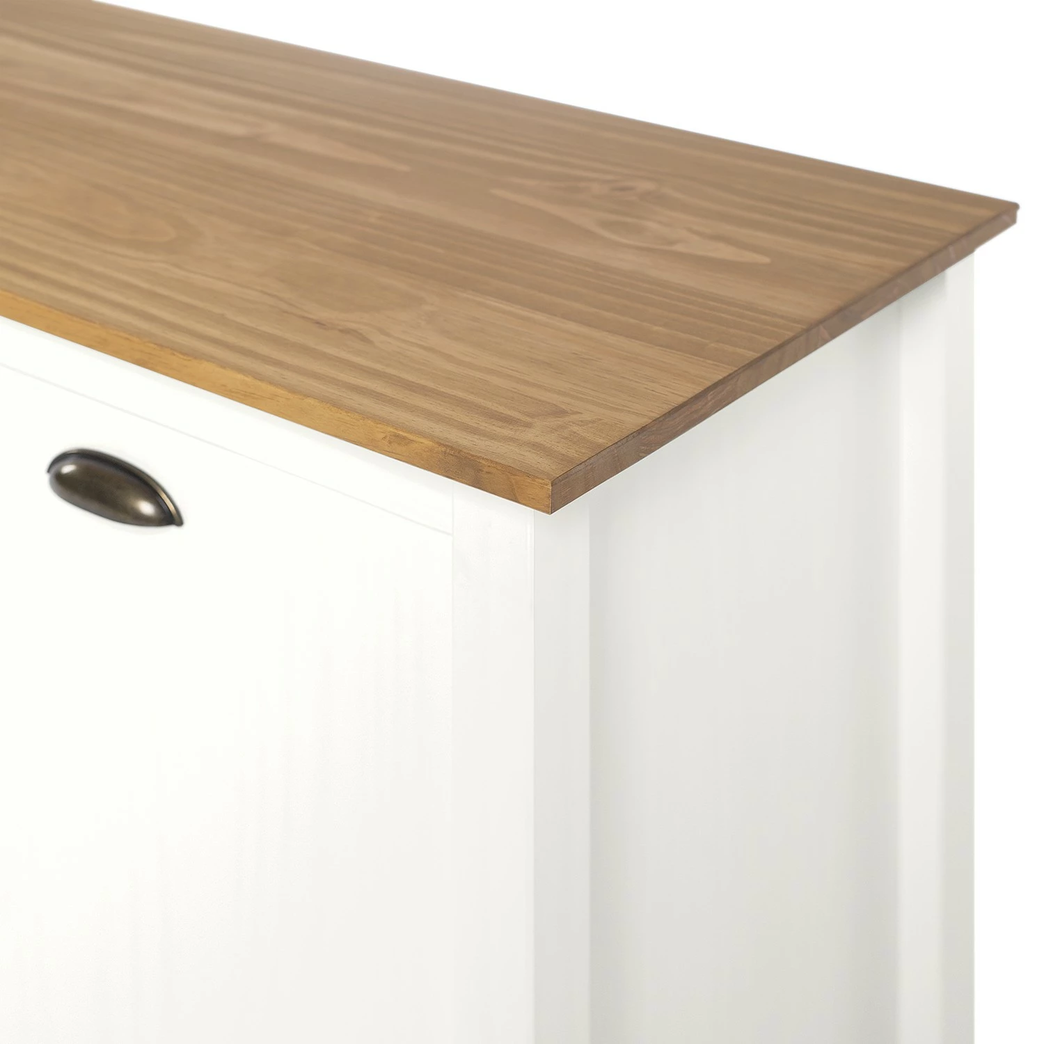 Maison Belfort Sideboard Rivery III - Kiefer massiv - Weiß – Bild 7