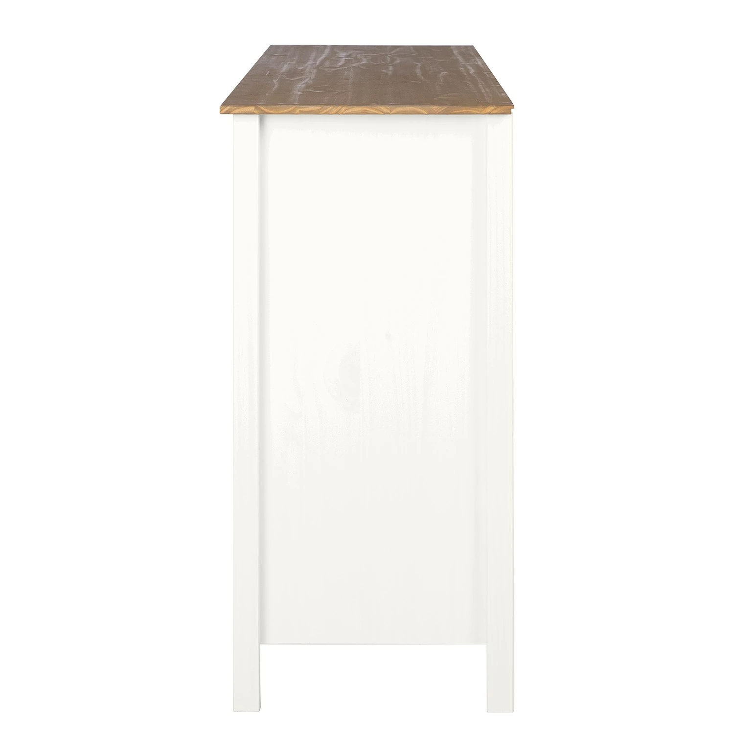 Maison Belfort Sideboard Rivery II - Kiefer massiv - Weiß – Bild 3