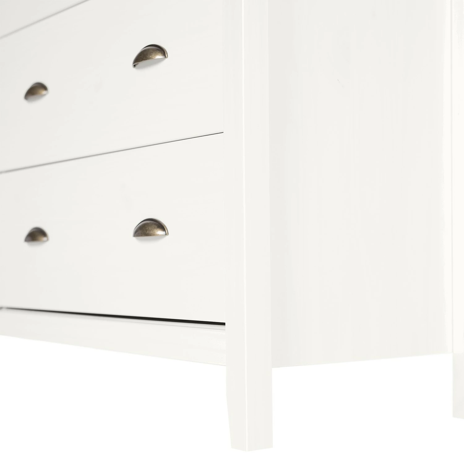 Maison Belfort Sideboard Rivery II - Kiefer massiv - Weiß – Bild 8