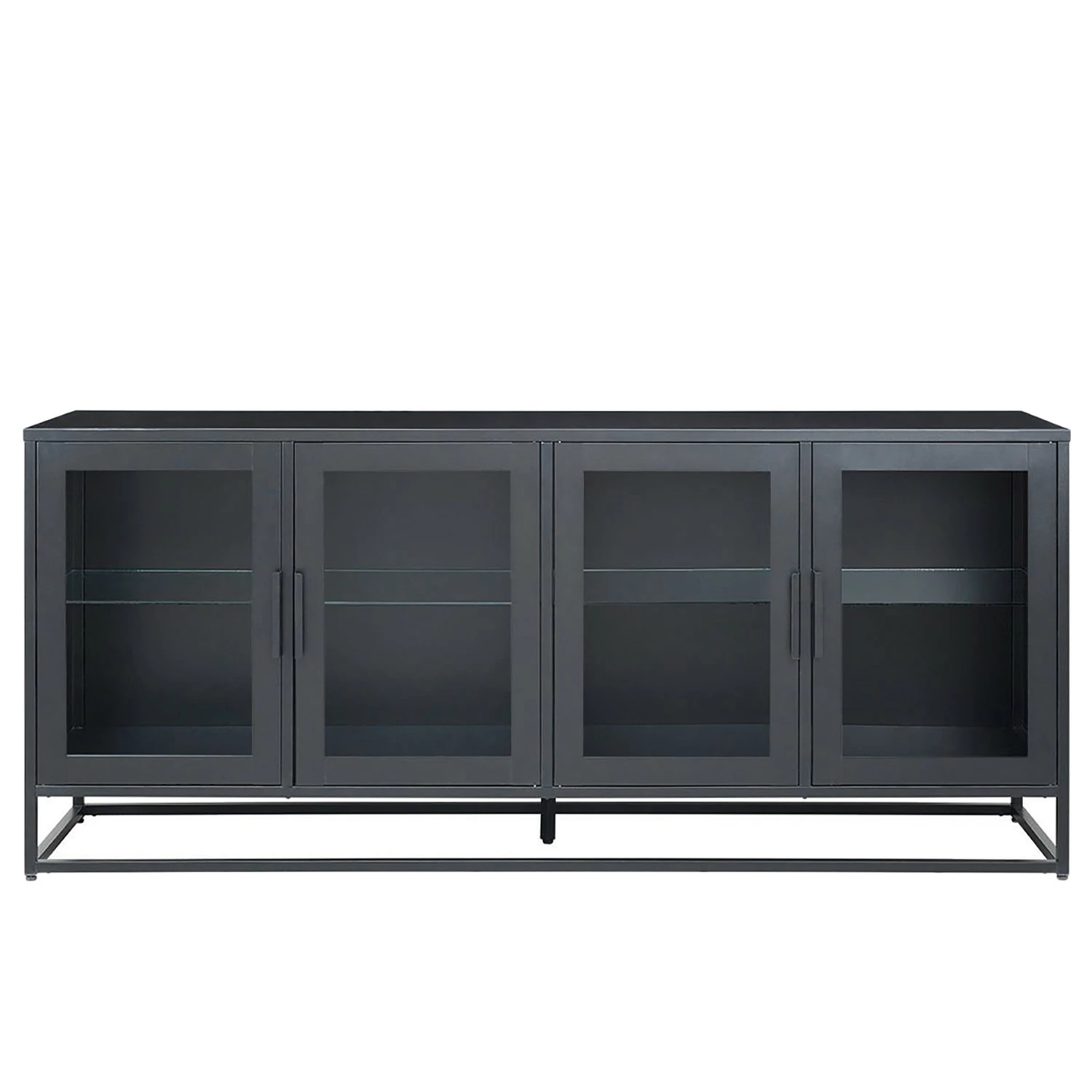 Ars manufacti Sideboard Kayys - Glas / Metall - Schwarz – Bild 4