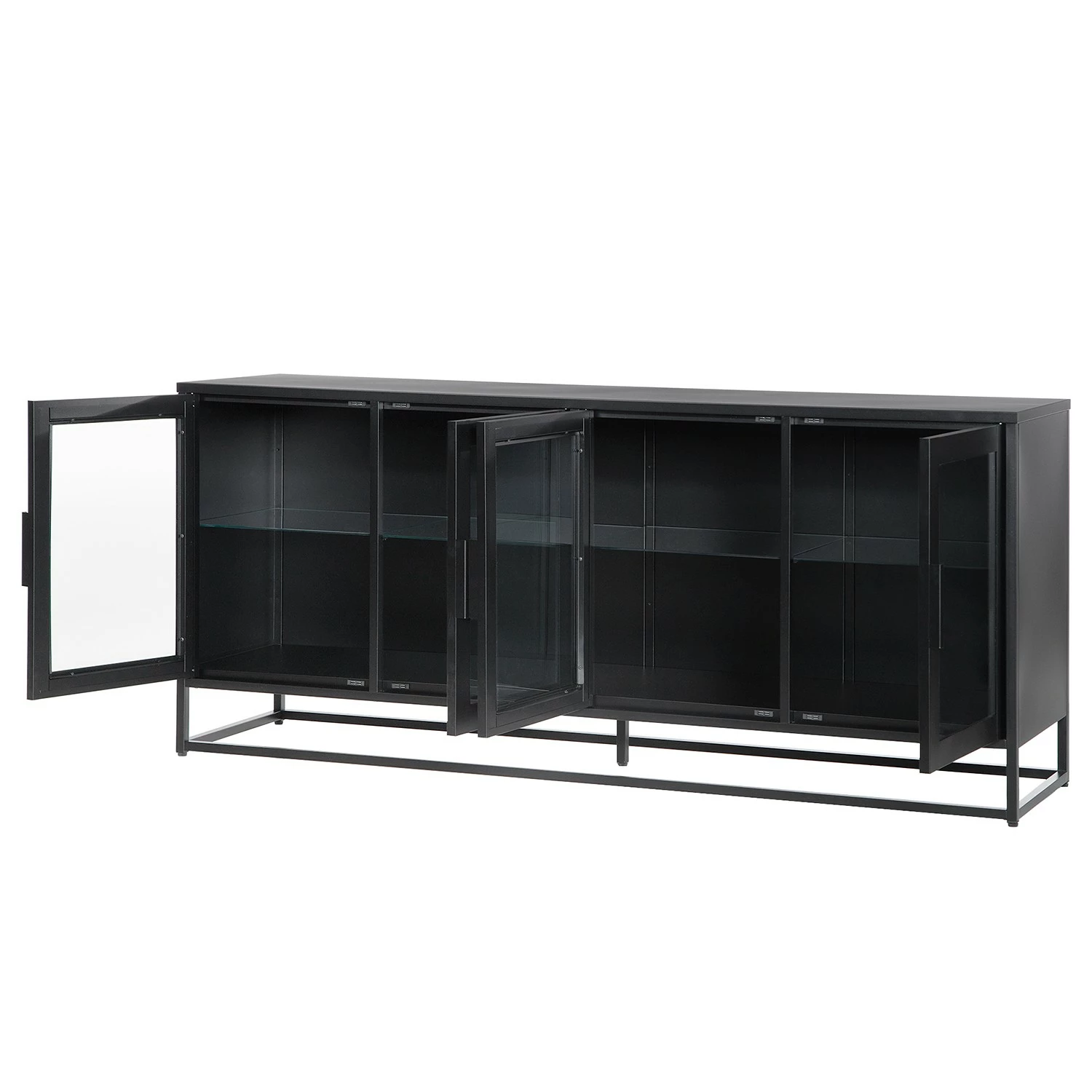 Ars manufacti Sideboard Kayys - Glas / Metall - Schwarz – Bild 12