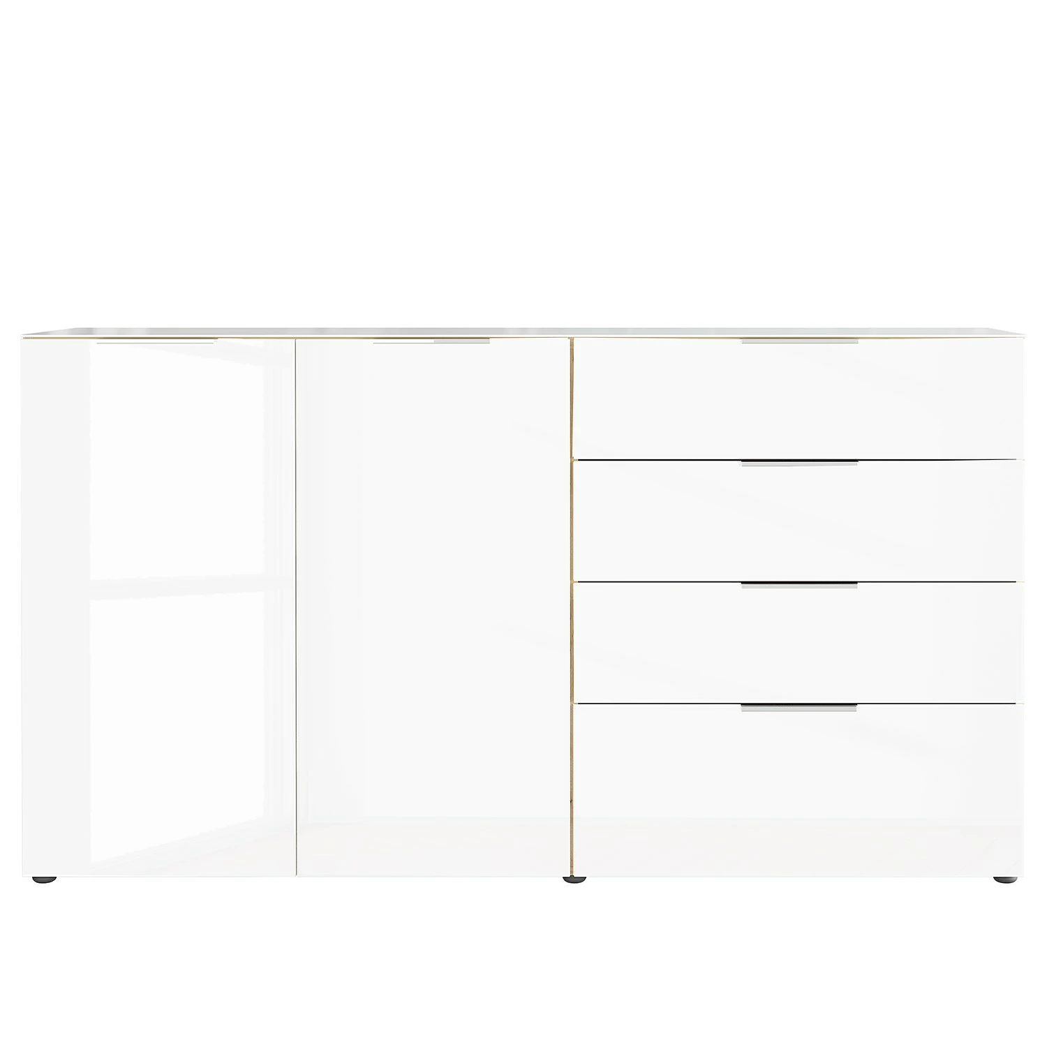 Germania Sideboard Oakland II - Glas - Weiß / Eiche Navarra Dekor – Bild 3