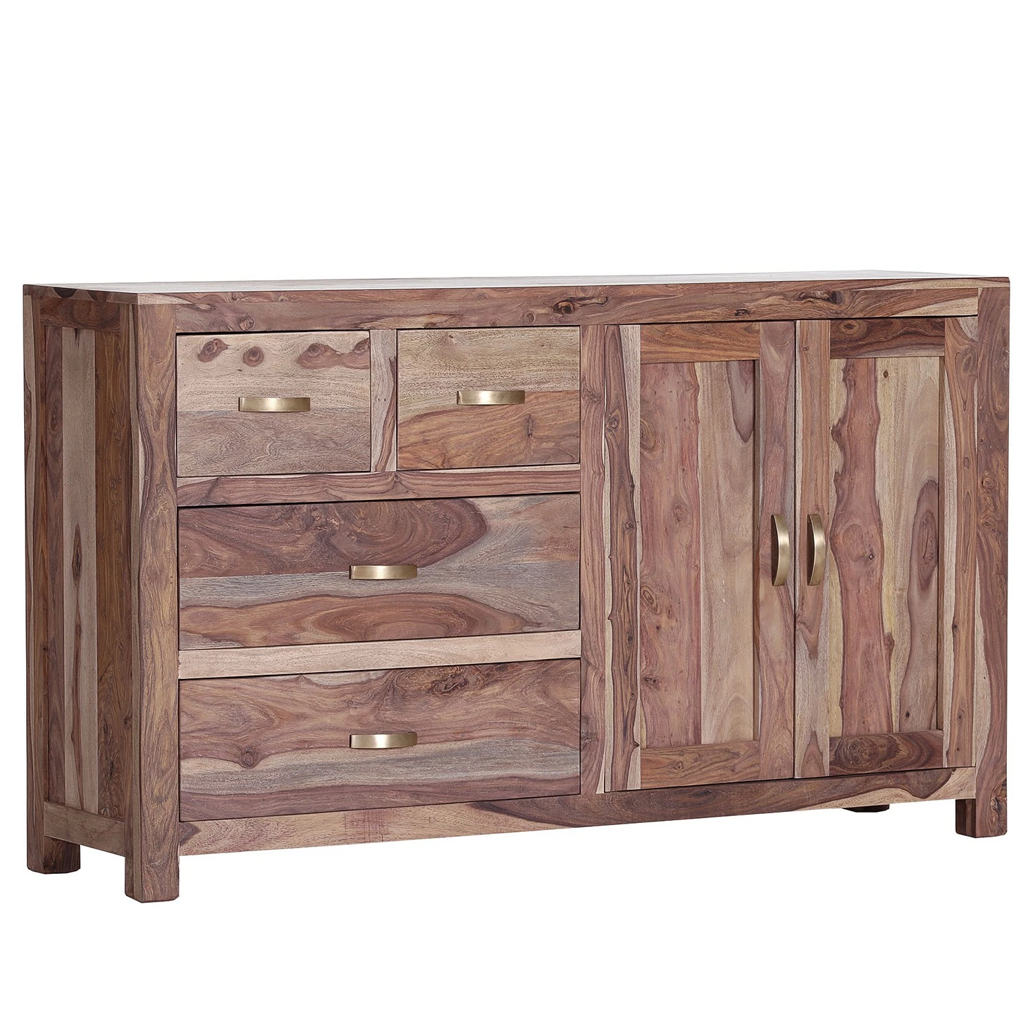 Naturoo Sideboard Rodern I - Sheesham massiv / Wiener Geflecht – Bild 5