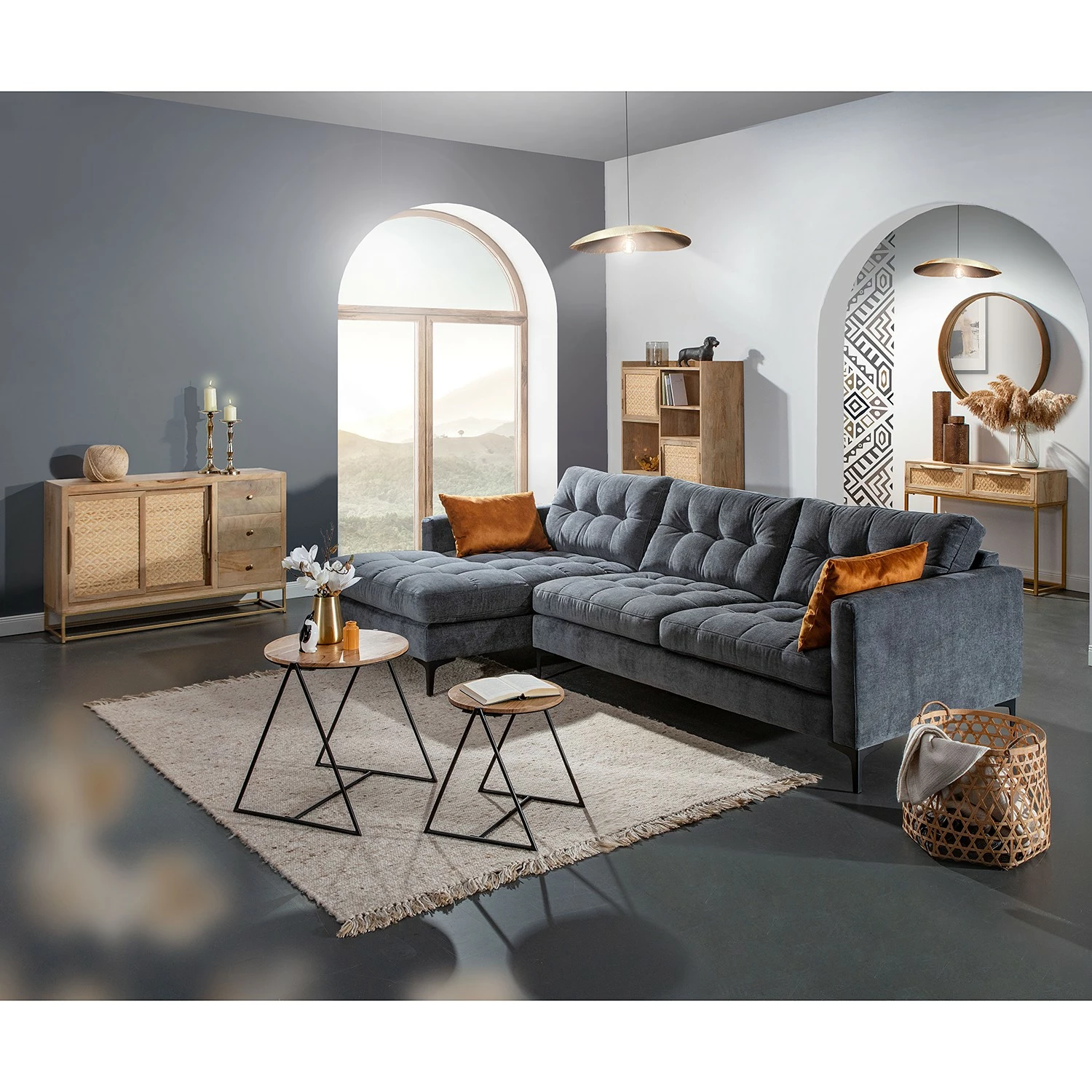 Naturoo Sideboard Rumilly - Rattangeflecht / Mango massiv – Bild 2