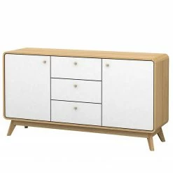Norrwood Sideboard Chelan - Weiß / Eiche Dekor