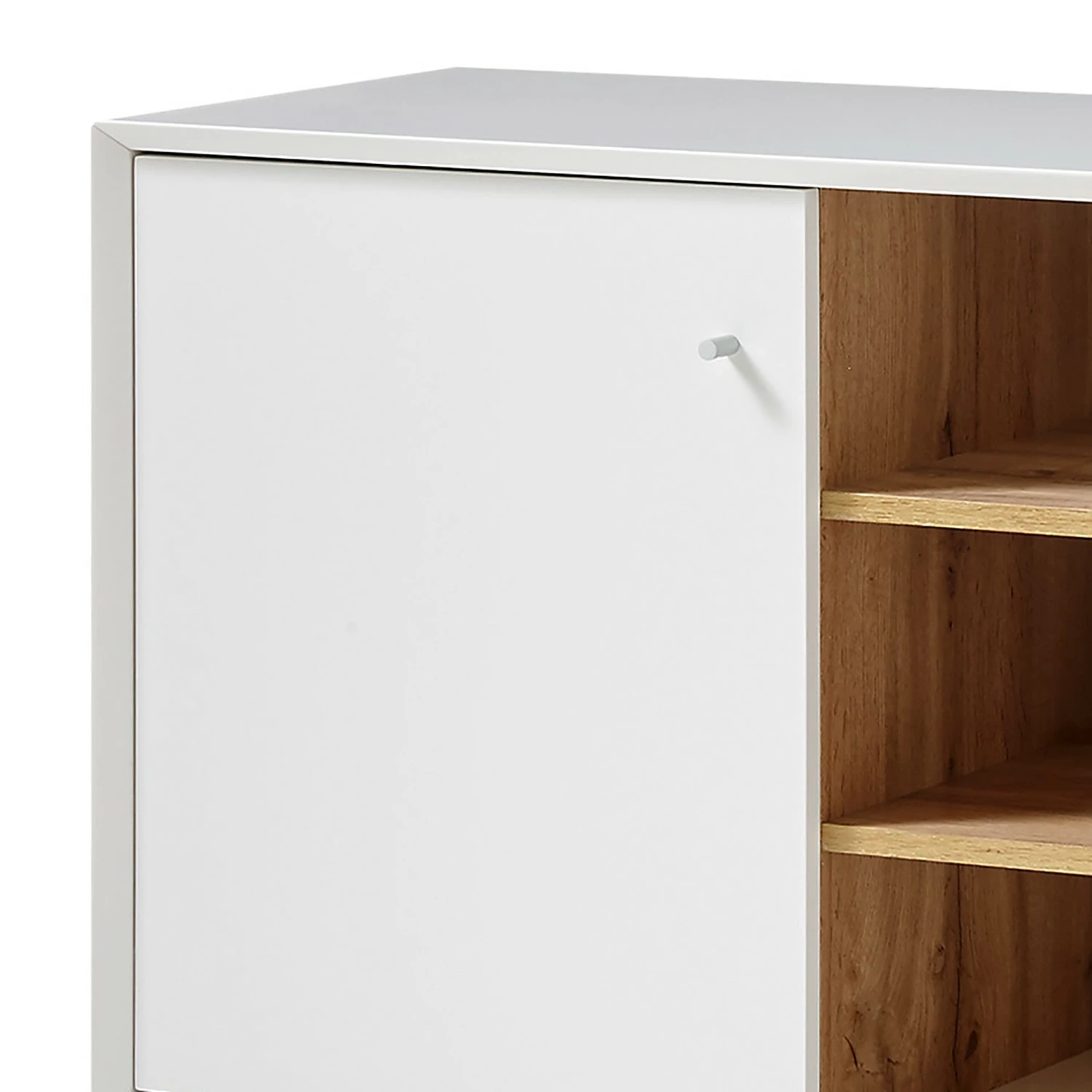 Loftscape Sideboard Crecora I - Weiß / Eiche Dekor – Bild 4