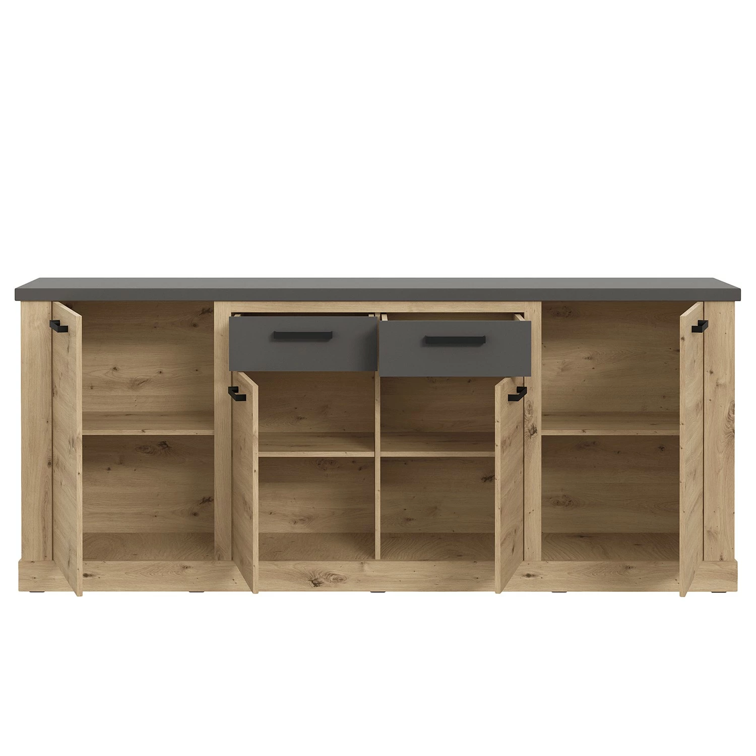 Ridgevalley Sideboard Moro II - Eiche Artisan Dekor / Grau – Bild 4