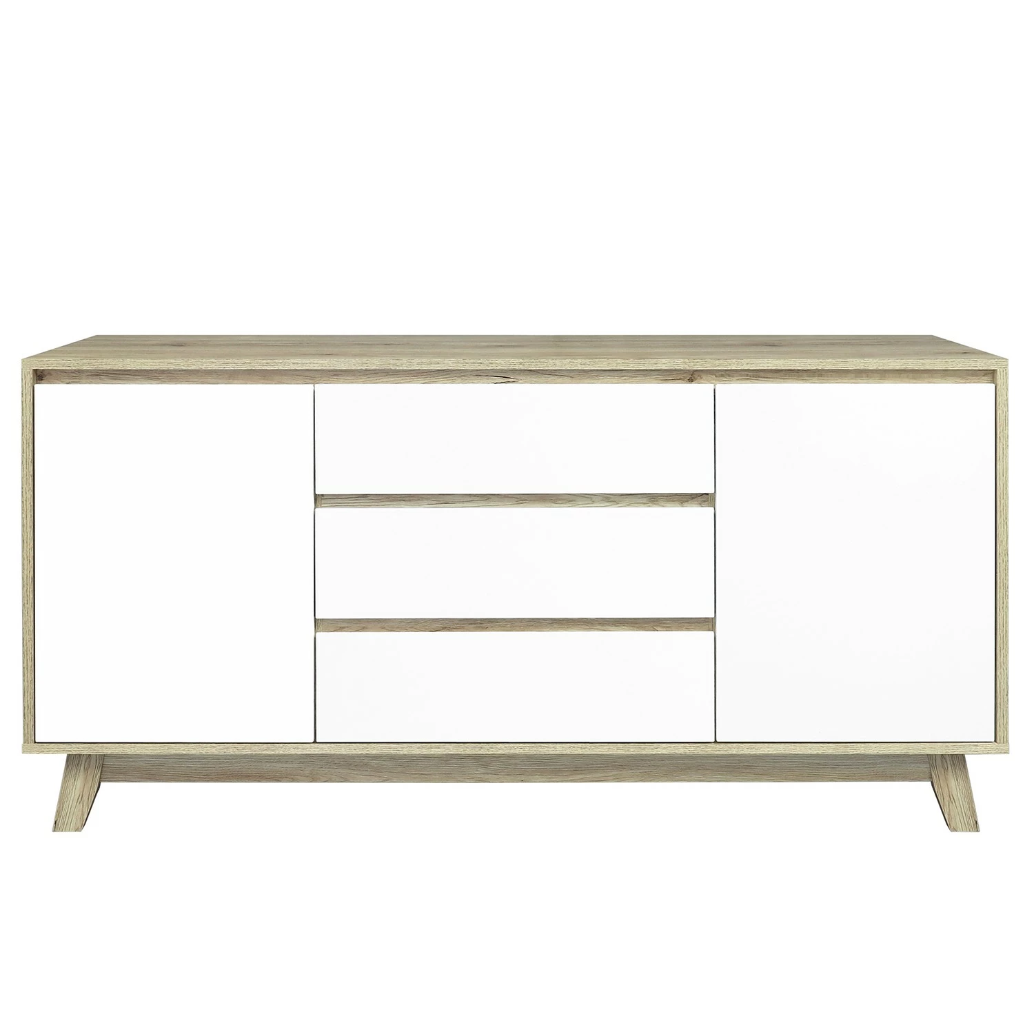 Norrwood Sideboard Jano - Weiß / Eiche Artisan Dekor – Bild 6