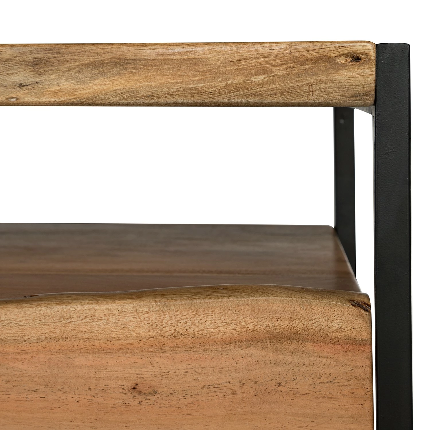 Ars manufacti Sideboard Kaawo - Akazie massiv / Metall - Akazie / Schwarz – Bild 6