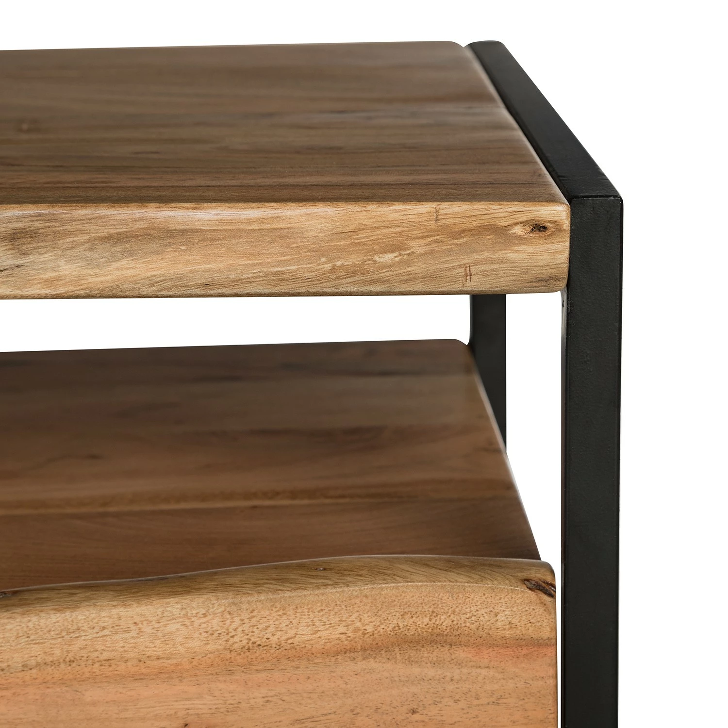 Ars manufacti Sideboard Kaawo - Akazie massiv / Metall - Akazie / Schwarz – Bild 7