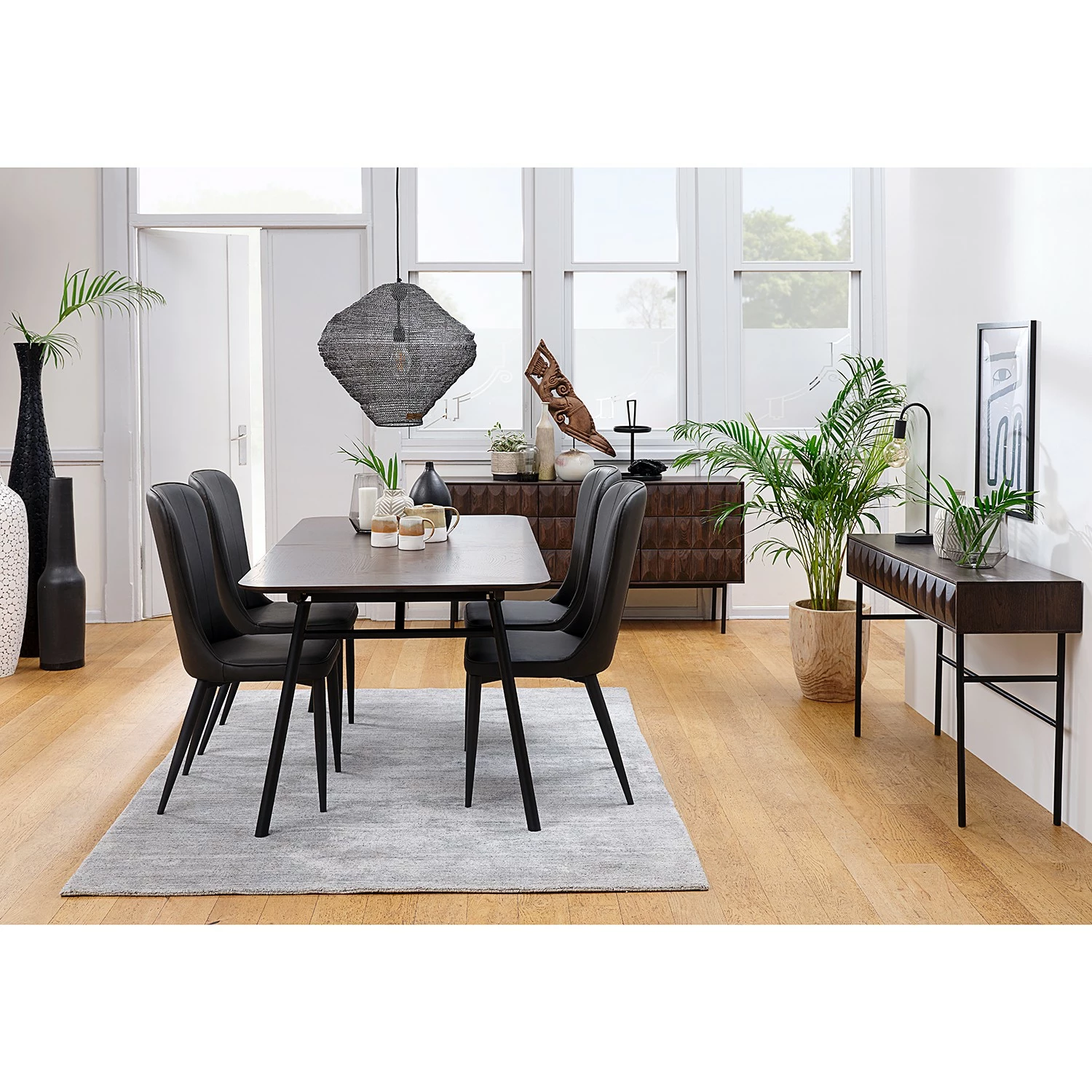 Red Living Sideboard Limes - Eiche massiv / Metall - Eiche Dunkel / Schwarz – Bild 4