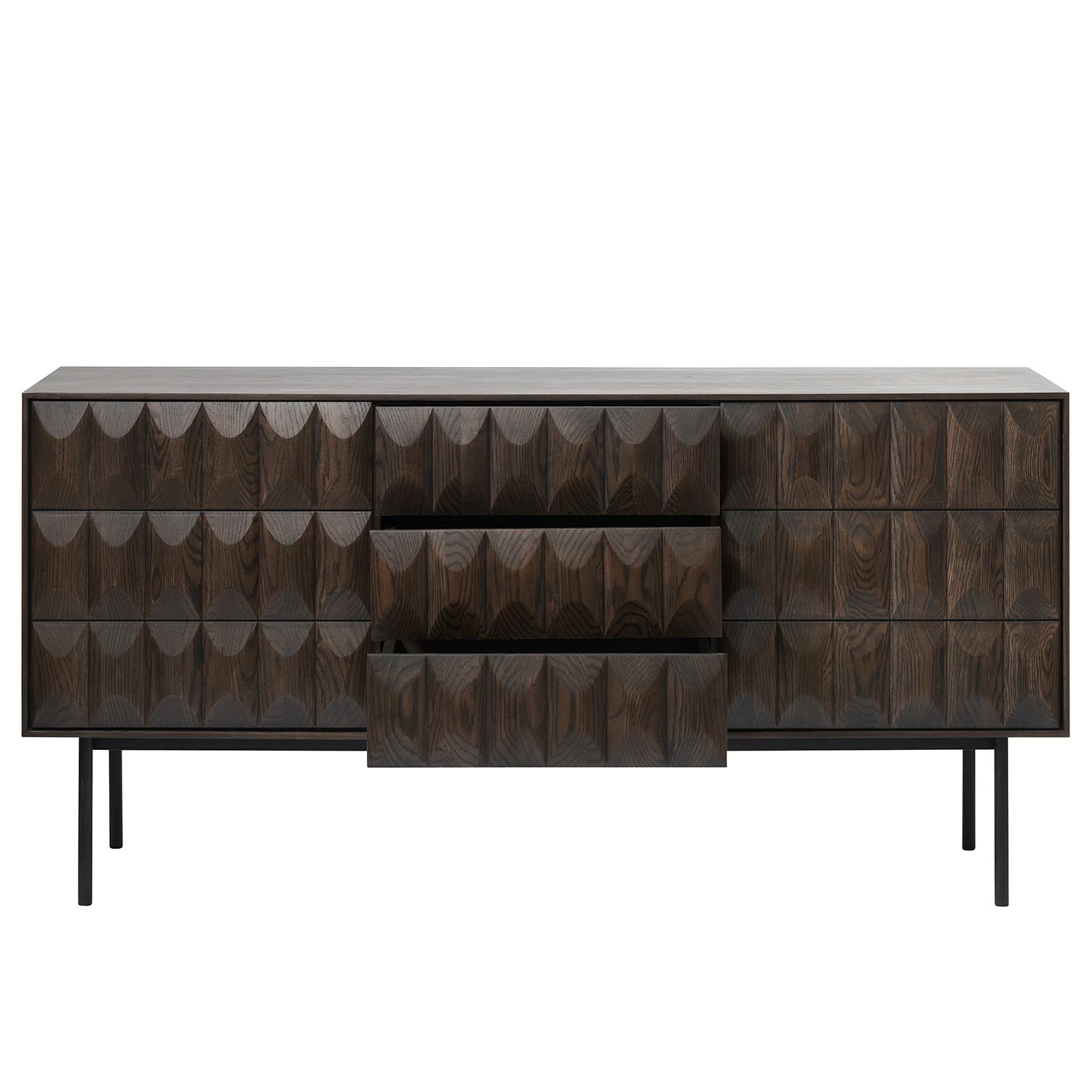 Red Living Sideboard Limes - Eiche massiv / Metall - Eiche Dunkel / Schwarz – Bild 7