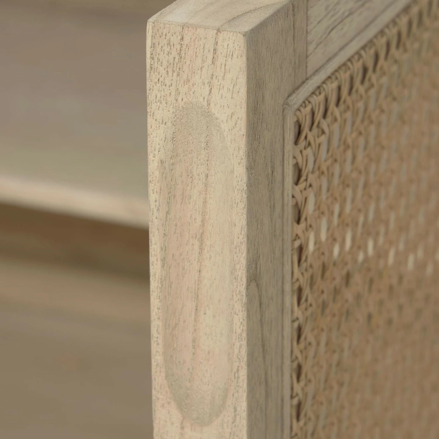 Loftscape Sideboard Risley - Mindi massiv / Rattan – Bild 7