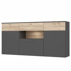 Loftscape Sideboard Corey - Inkl. Beleuchtung - Eiche Dekor / Grau