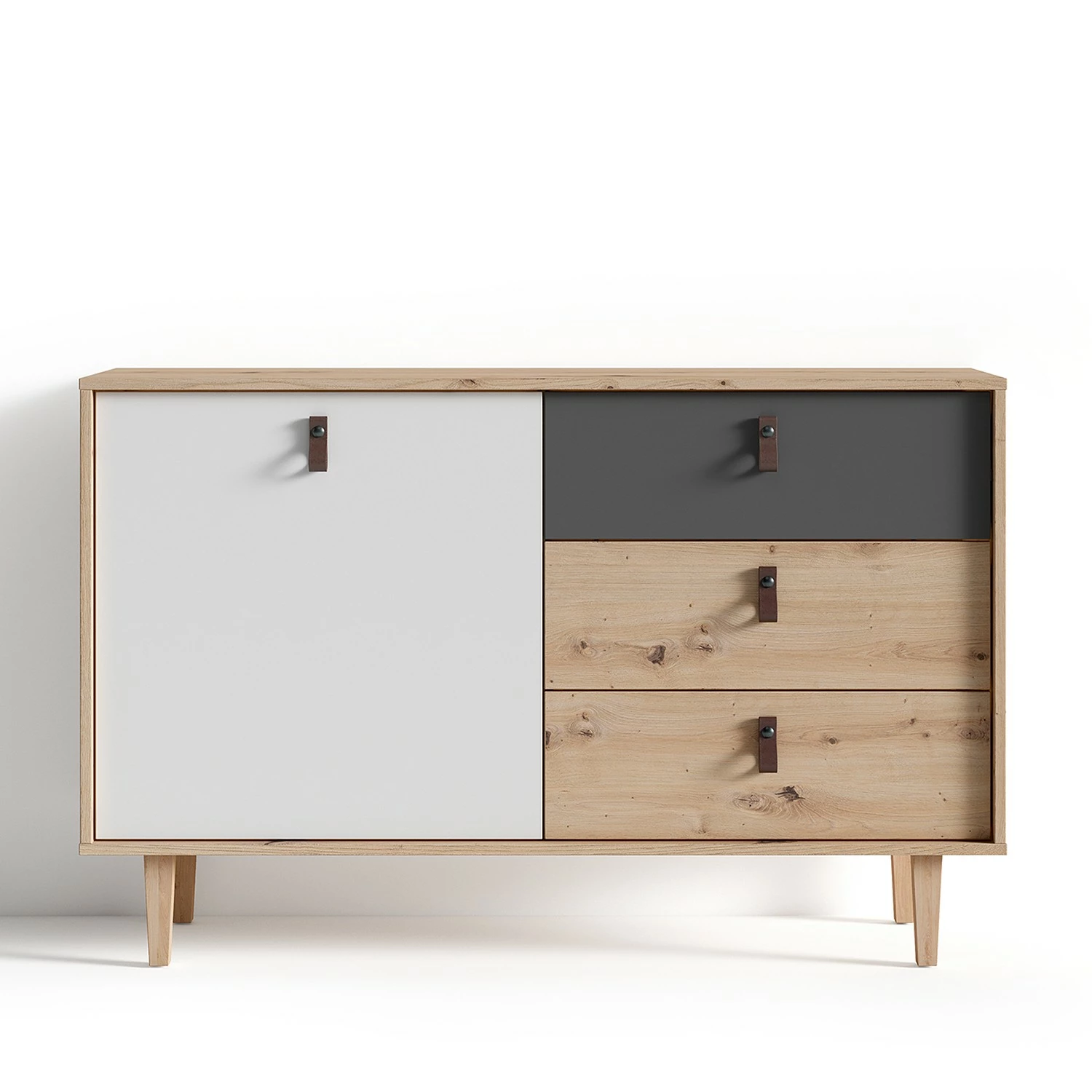 Fredriks Sideboard Bowood I - Eiche Artisan Dekor / Weiß – Bild 2