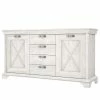 Ridgevalley Sideboard Kimbark II - Pinie Weiß Dekor