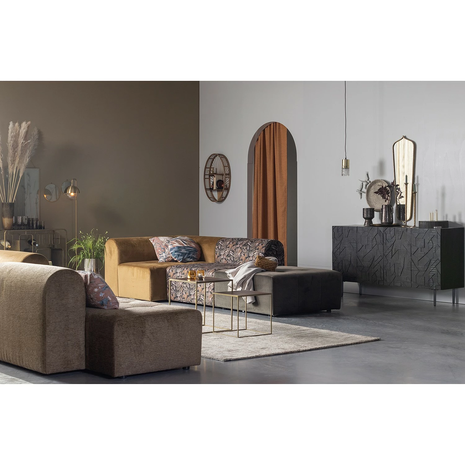 Red Living Sideboard Kaanaa - Schwarz – Bild 2