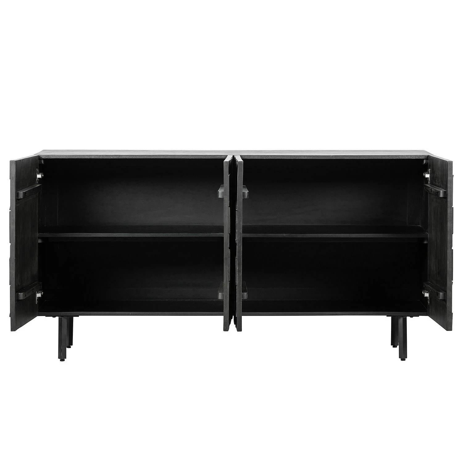 Red Living Sideboard Kaanaa - Schwarz – Bild 6