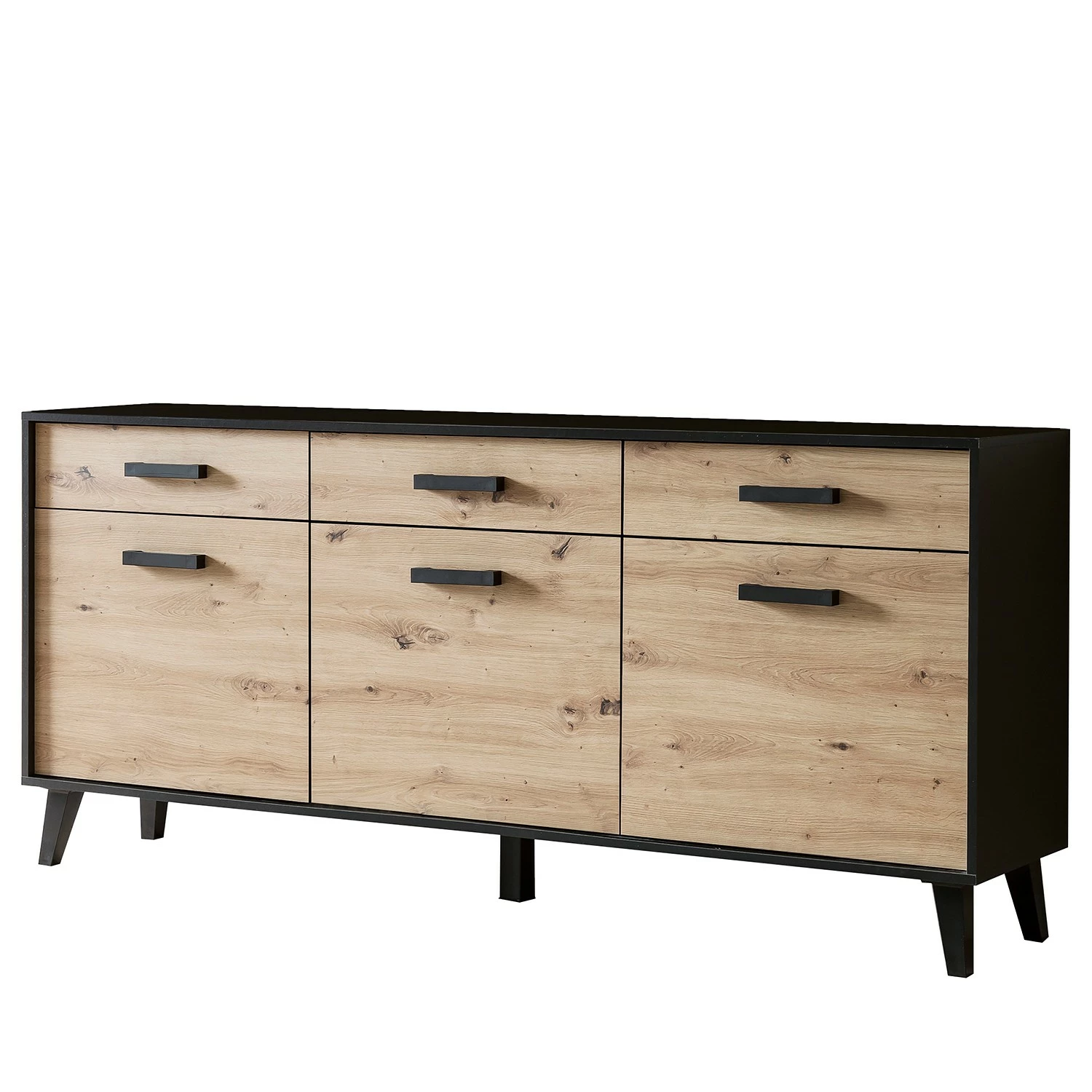 Norrwood Sideboard Argenteuil I - Eiche Artisan Dekor / Schwarz