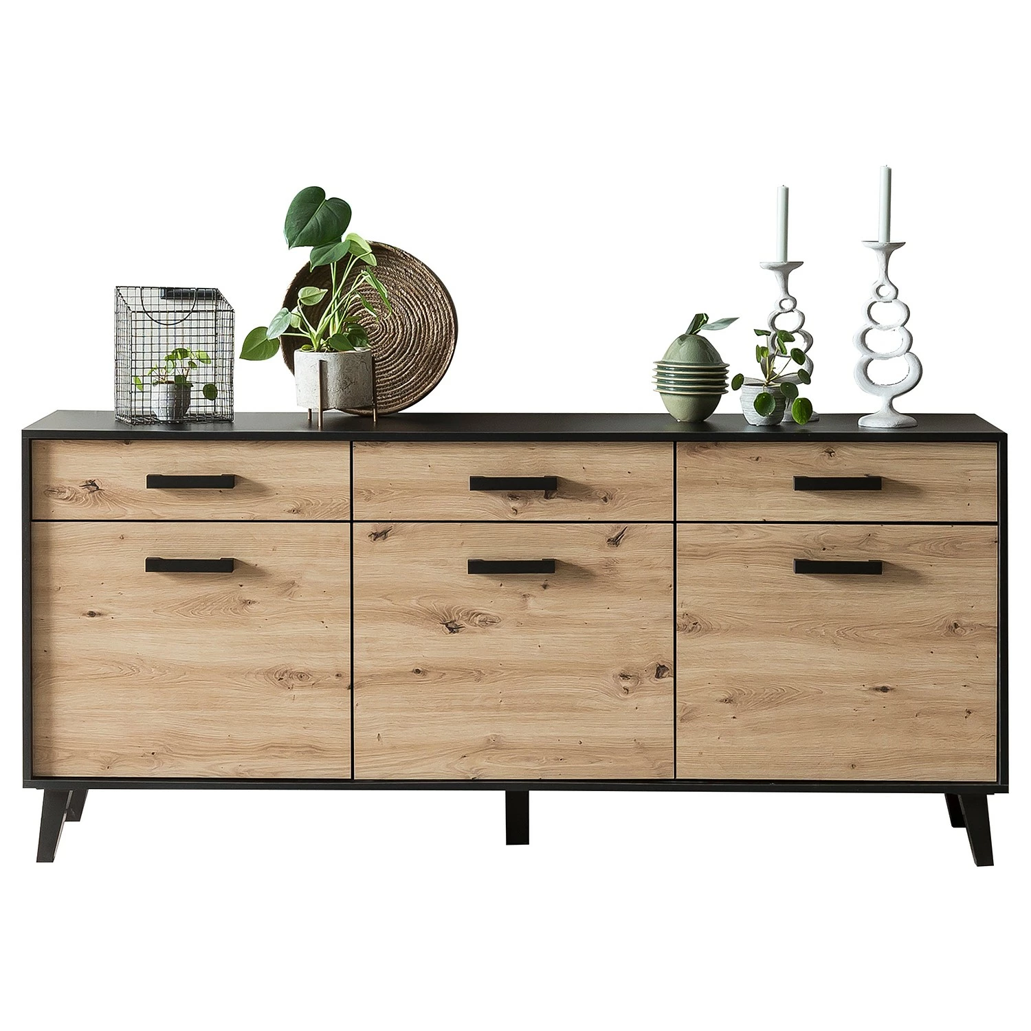Norrwood Sideboard Argenteuil I - Eiche Artisan Dekor / Schwarz – Bild 5