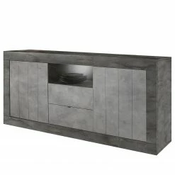 LC Spa Sideboard Urbino I - Hellgrau / Dunkelgrau