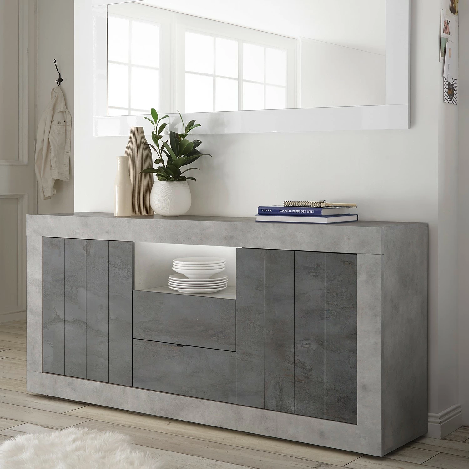 LC Spa Sideboard Urbino I - Anthrazit / Hellgrau – Bild 4