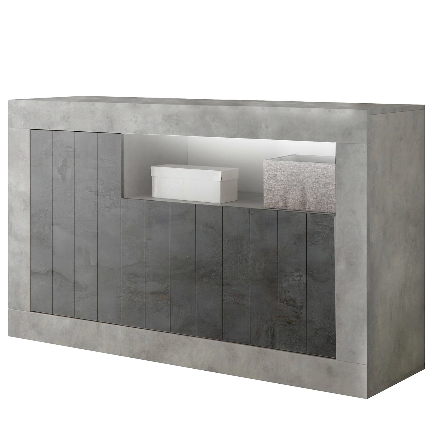 LC Spa Sideboard Urbino II - Anthrazit / Hellgrau