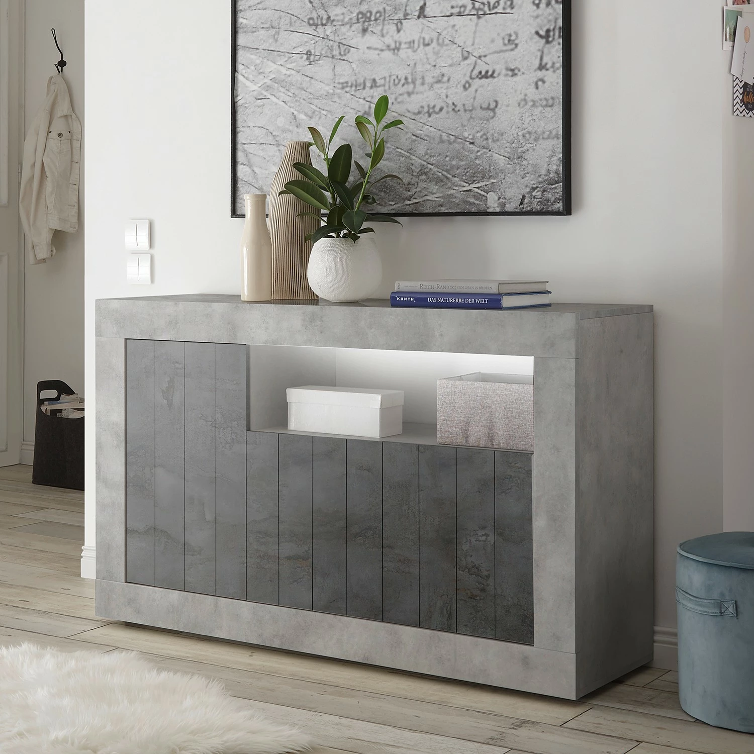 LC Spa Sideboard Urbino II - Anthrazit / Hellgrau – Bild 2