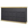 Ridgevalley Sideboard Maiossa II - Anthrazit / Eiche Dekor