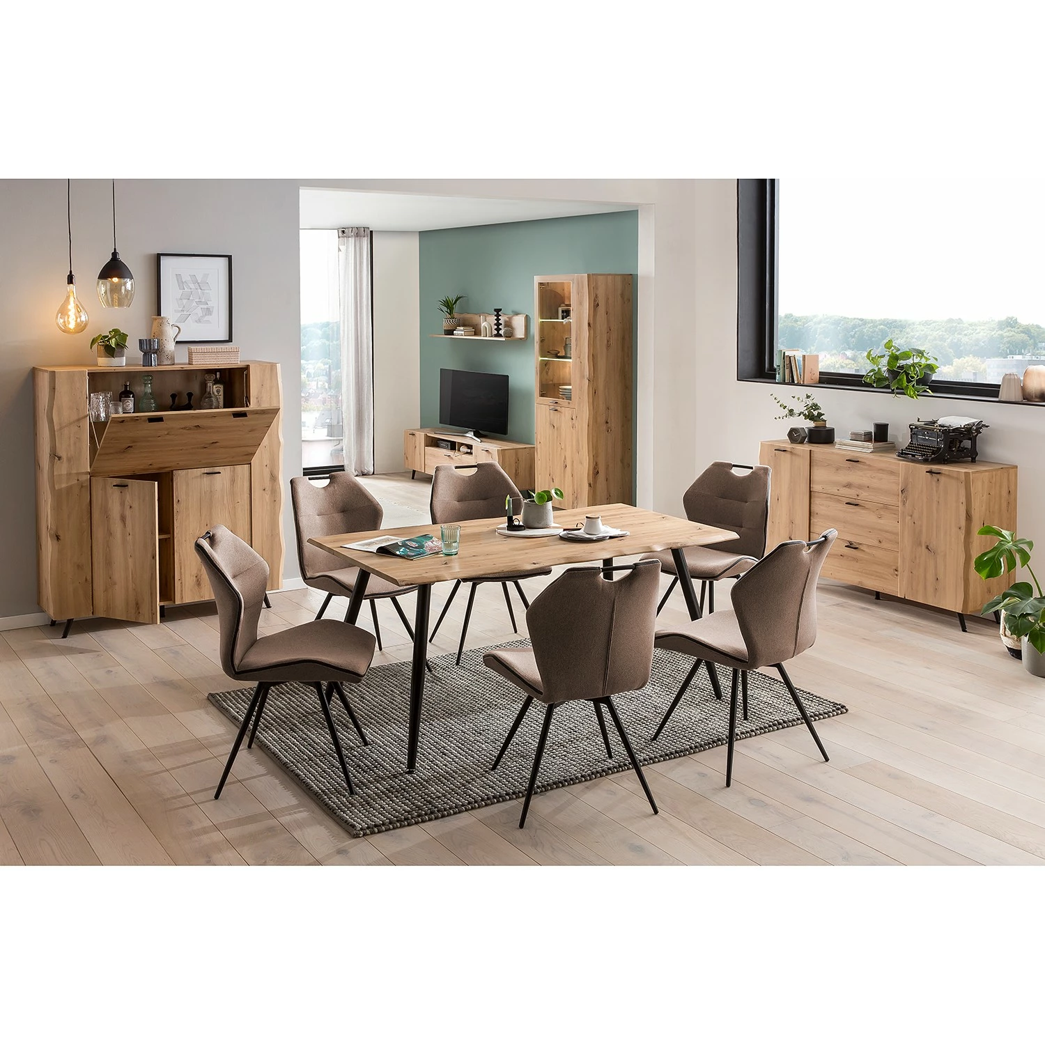 Ars Natura Sideboard Dorchester - Eiche Artisan Dekor – Bild 4