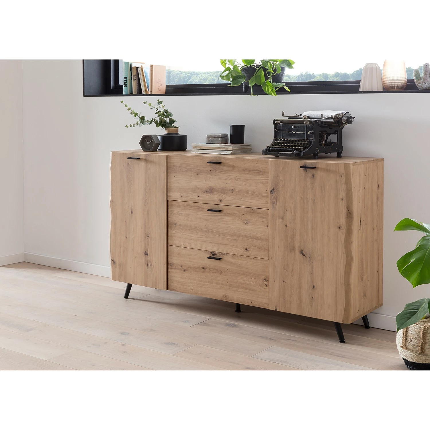 Ars Natura Sideboard Dorchester - Eiche Artisan Dekor – Bild 2