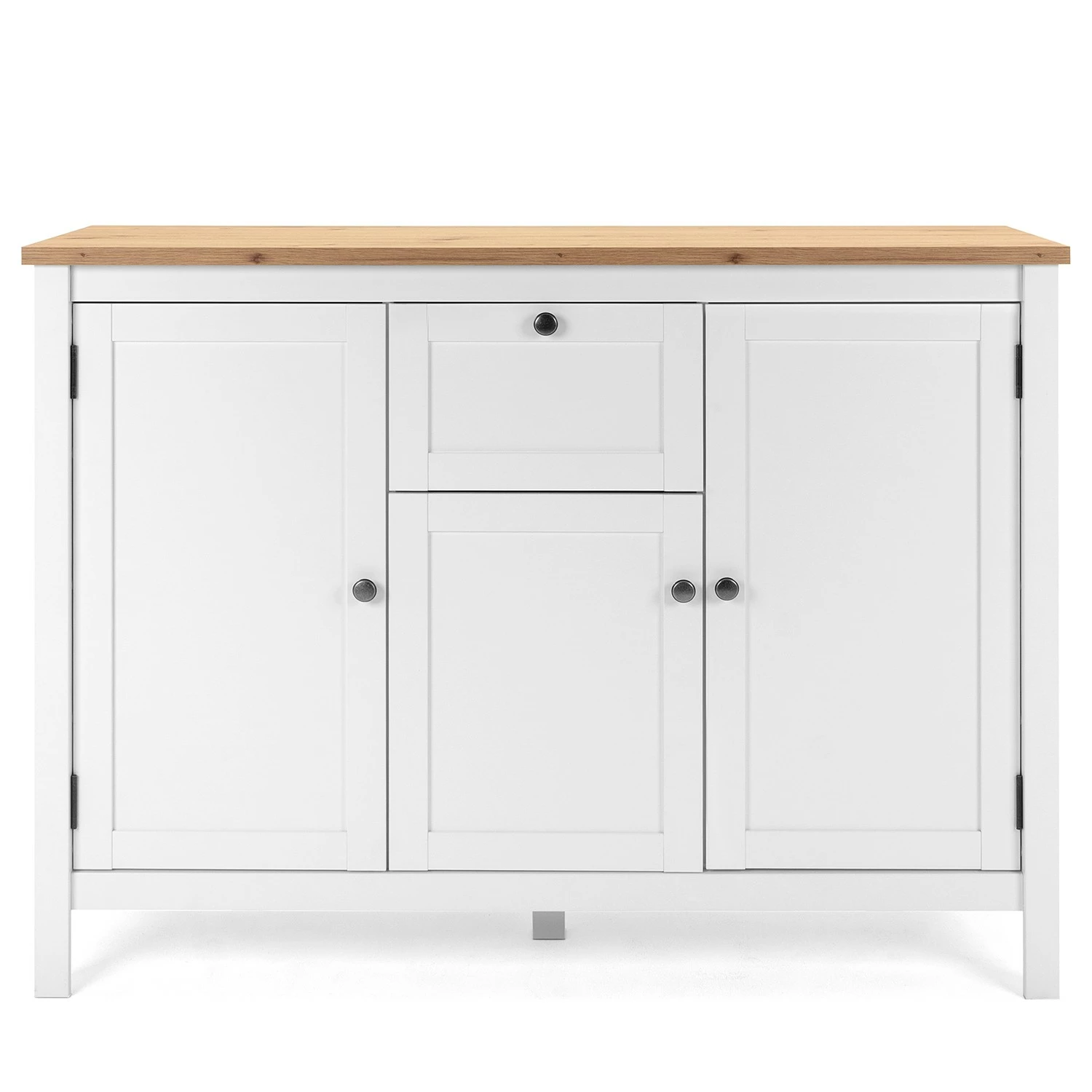 Ridgevalley Sideboard Bombita III - Weiß / Eiche Artisan Dekor – Bild 4