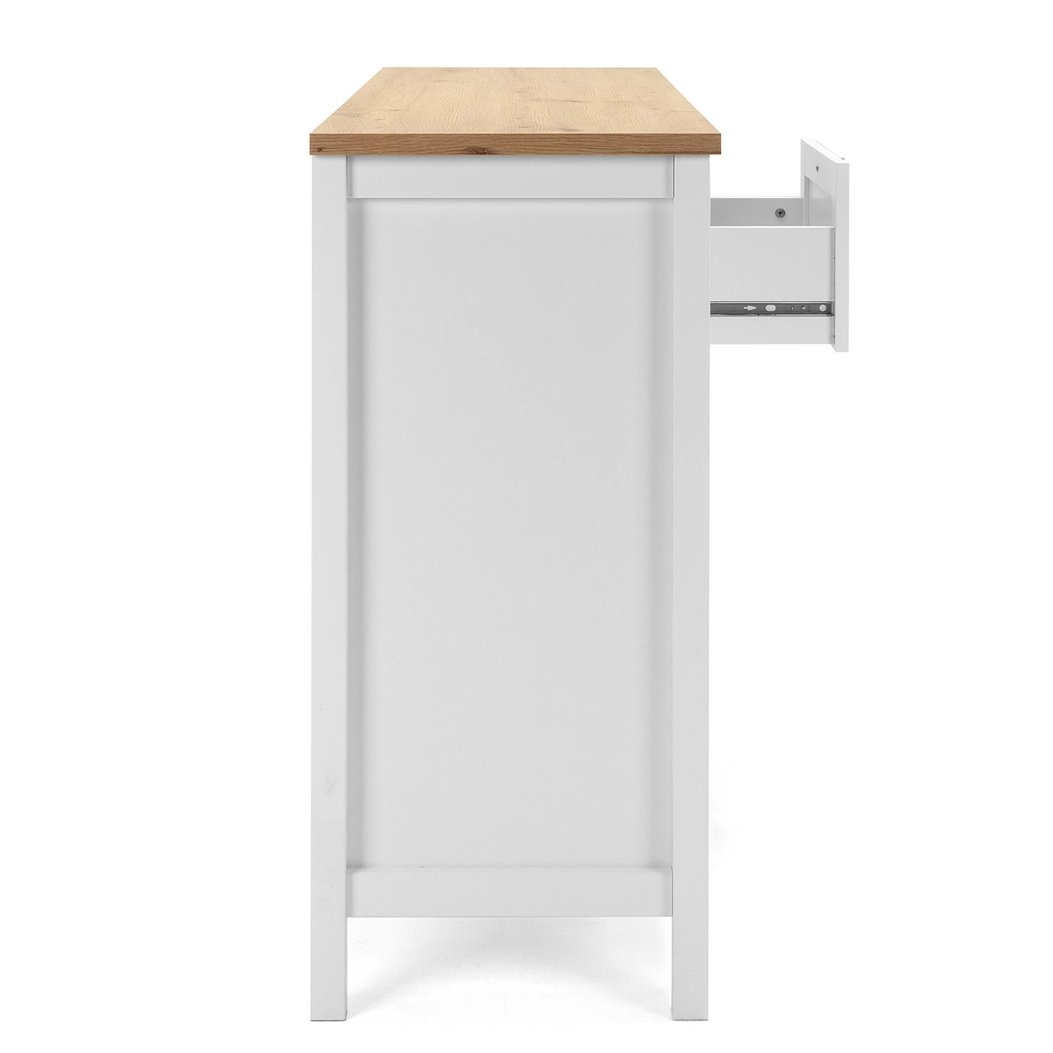 Ridgevalley Sideboard Bombita III - Weiß / Eiche Artisan Dekor – Bild 5