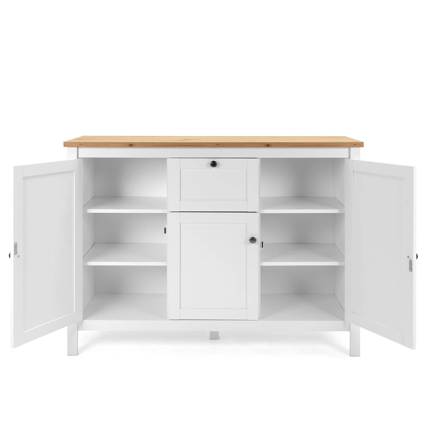 Ridgevalley Sideboard Bombita III - Weiß / Eiche Artisan Dekor – Bild 11
