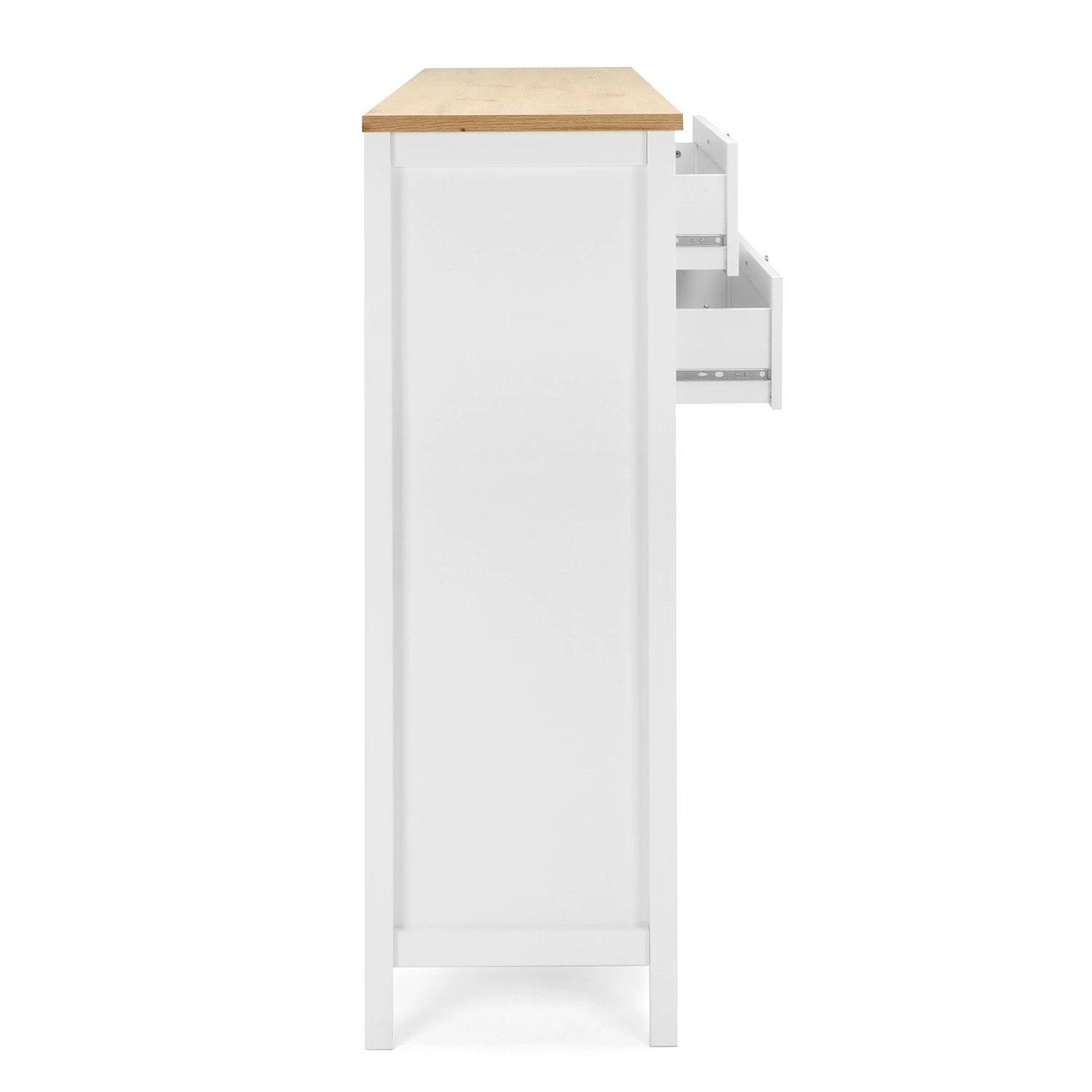 Ridgevalley Sideboard Bombita II - Weiß / Eiche Artisan Dekor – Bild 7