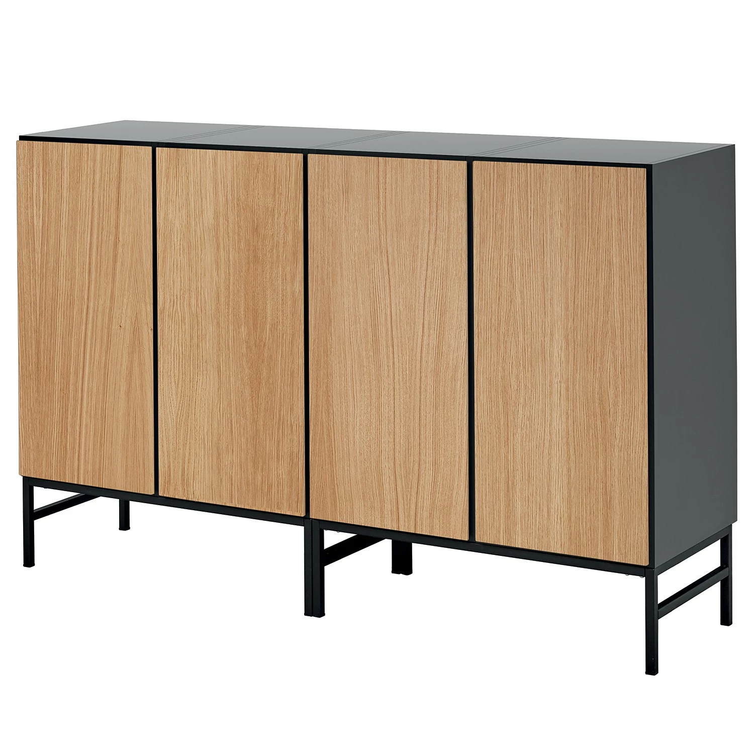 Now! by hülsta Sideboard now to go colour II - Natureiche / Diamantgrau