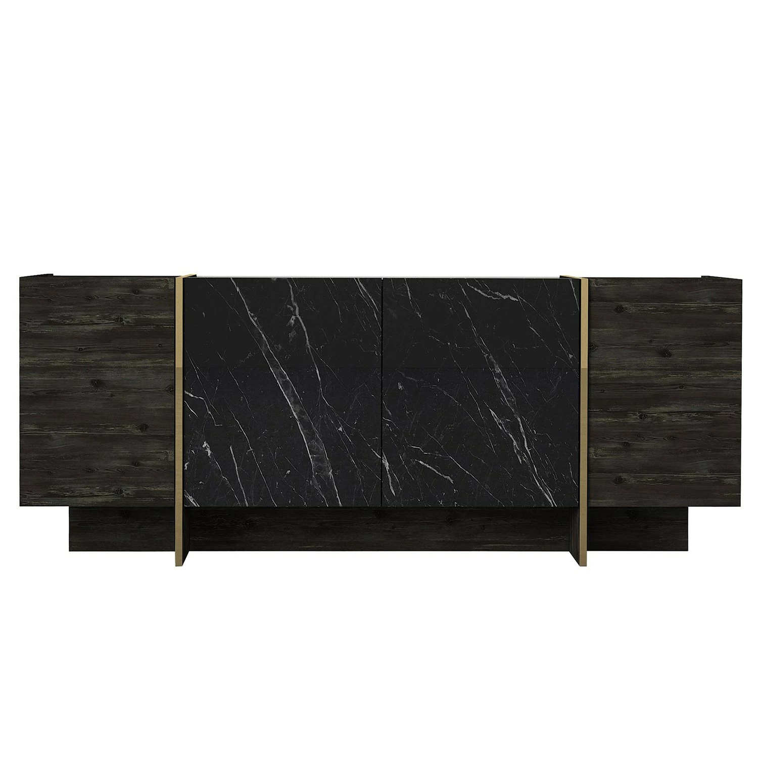 Loftscape Sideboard Vidal - Marmor Schwarz Dekor / Gold – Bild 5