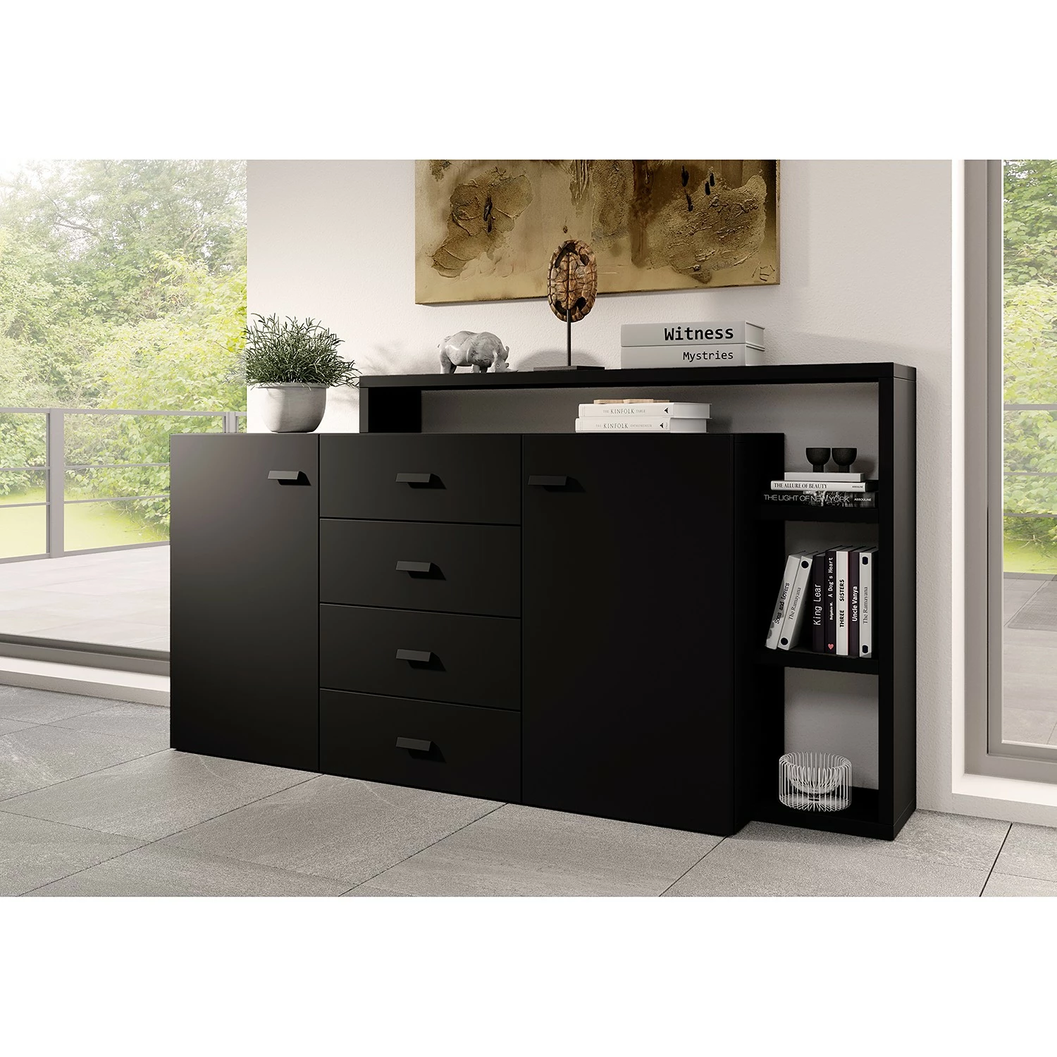 Loftscape Sideboard Littor - Schwarz – Bild 3