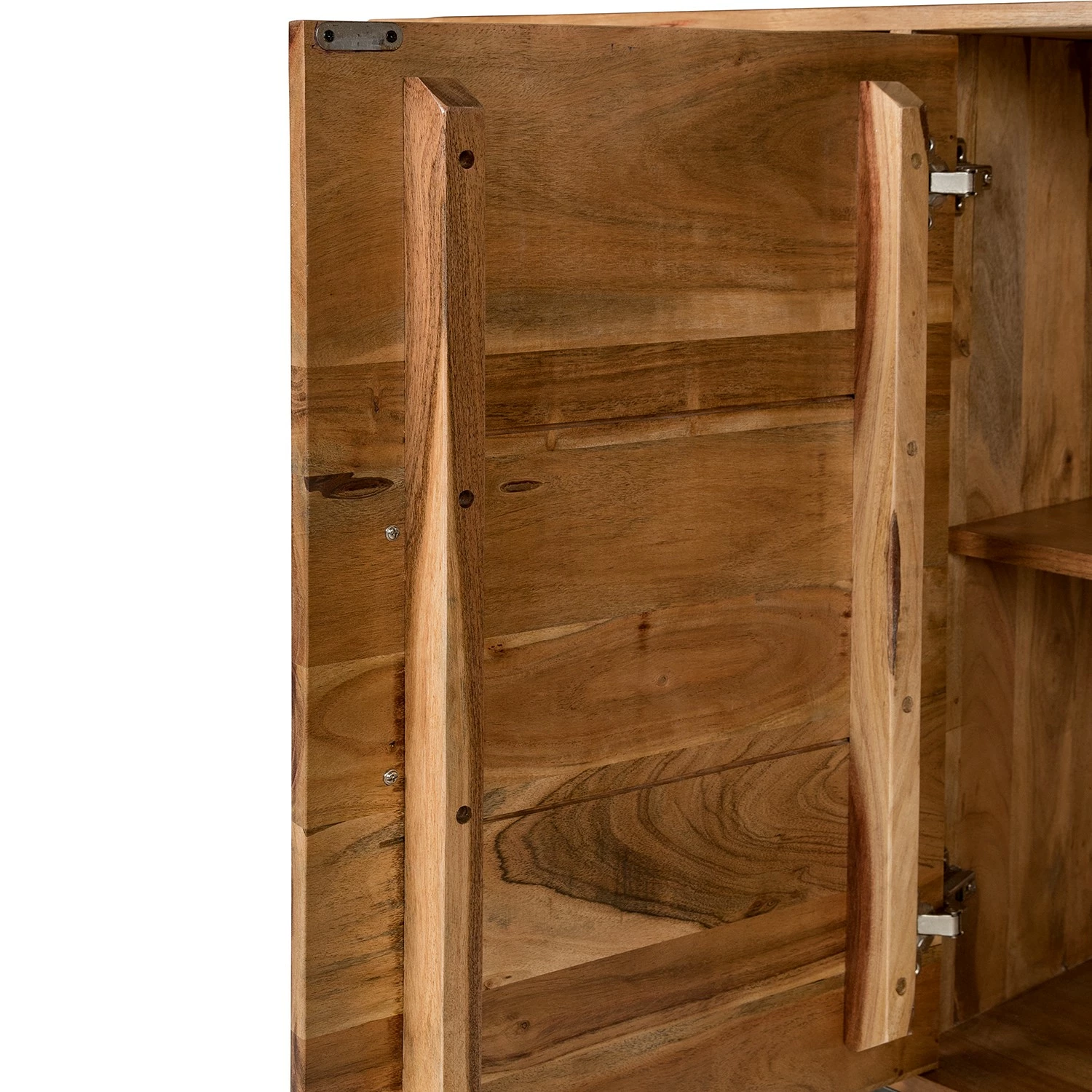 Ars manufacti Sideboard Woodson II - Akazie massiv / Metall - Akazie Hellbraun – Bild 12