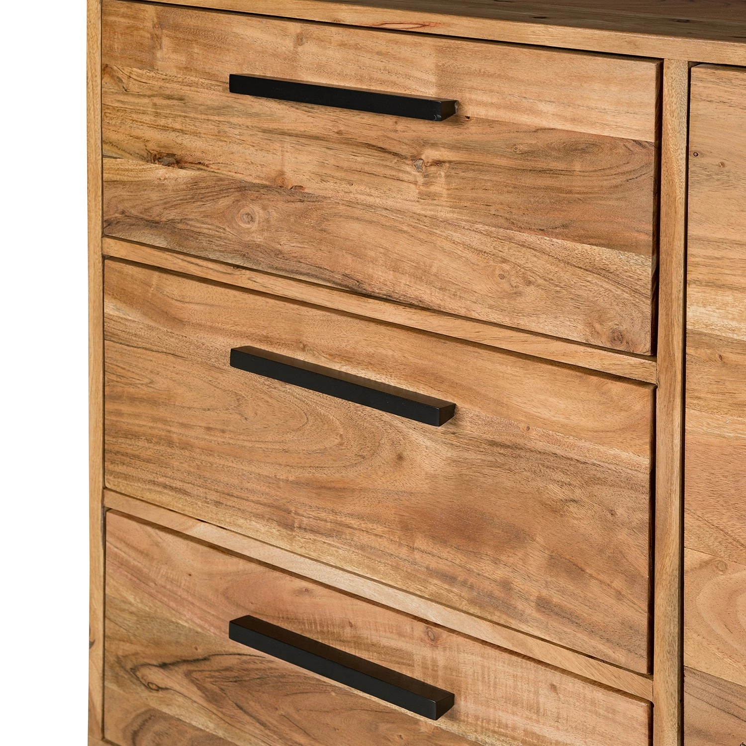 Ars manufacti Sideboard Woodson II - Akazie massiv / Metall - Akazie Hellbraun – Bild 13