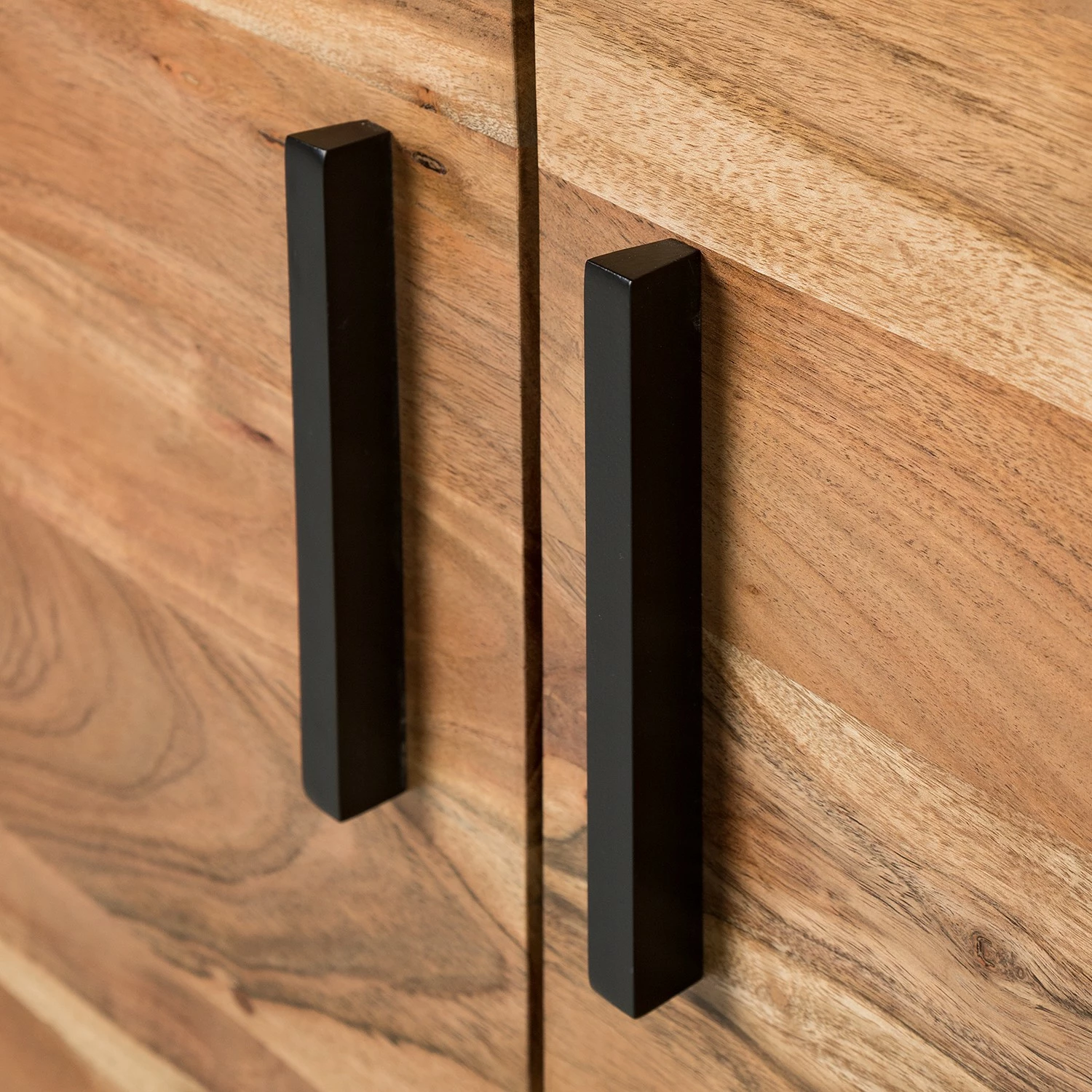 Ars manufacti Sideboard Woodson II - Akazie massiv / Metall - Akazie Hellbraun – Bild 14