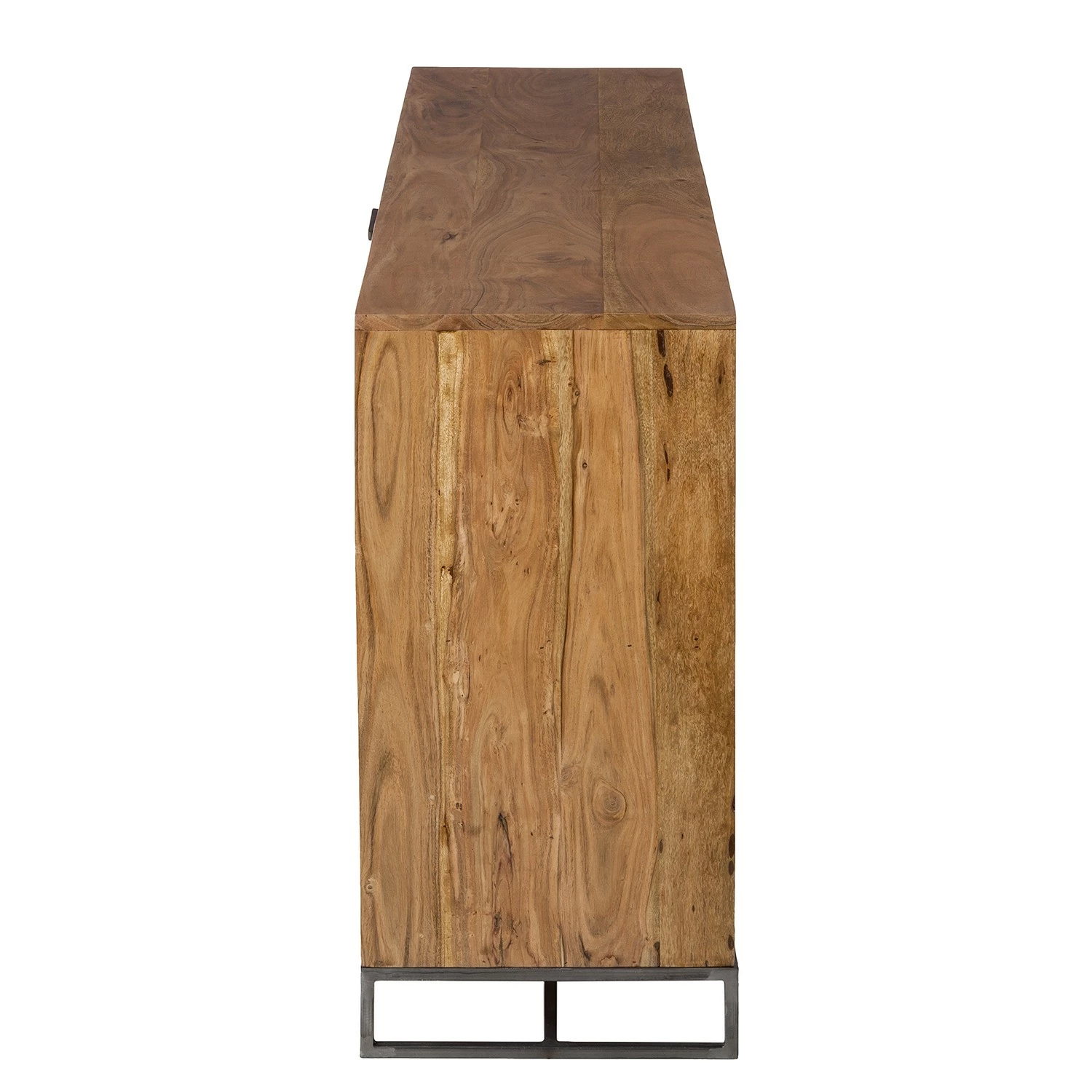 Ars manufacti Sideboard Woodson - Akazie massiv / Metall - Akazie Hellbraun - Breite: 200 cm – Bild 6