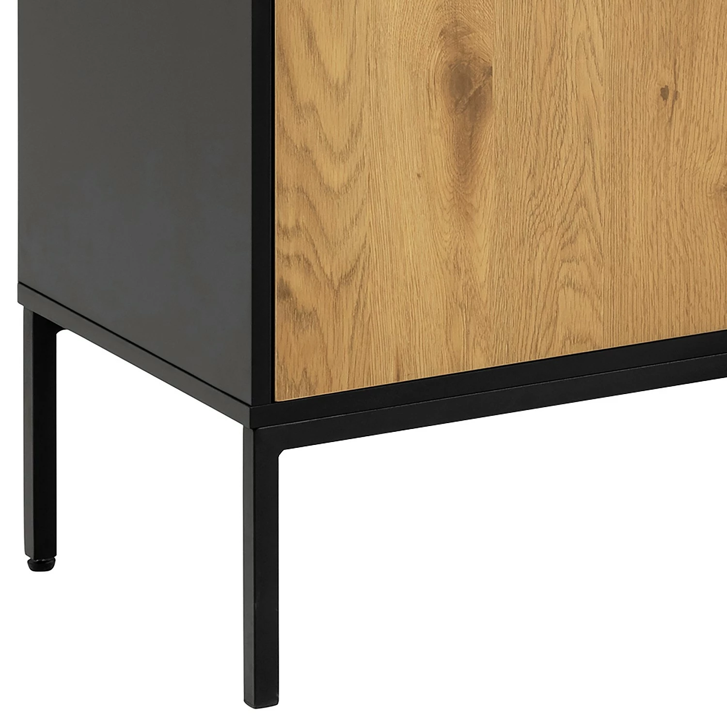 Red Living Sideboard Coogee III - Eiche Dekor / Schwarz – Bild 7