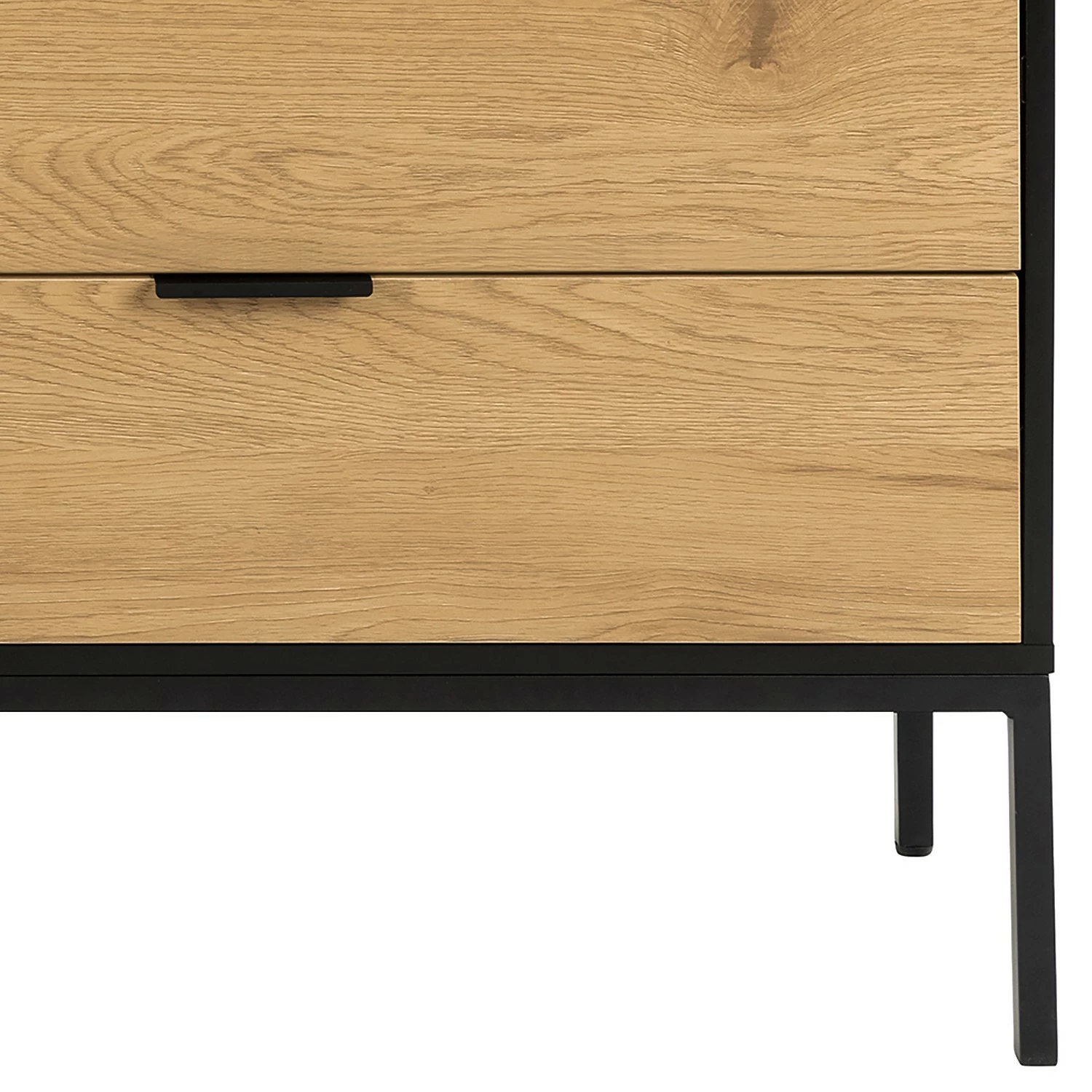 Red Living Sideboard Coogee III - Eiche Dekor / Schwarz – Bild 9