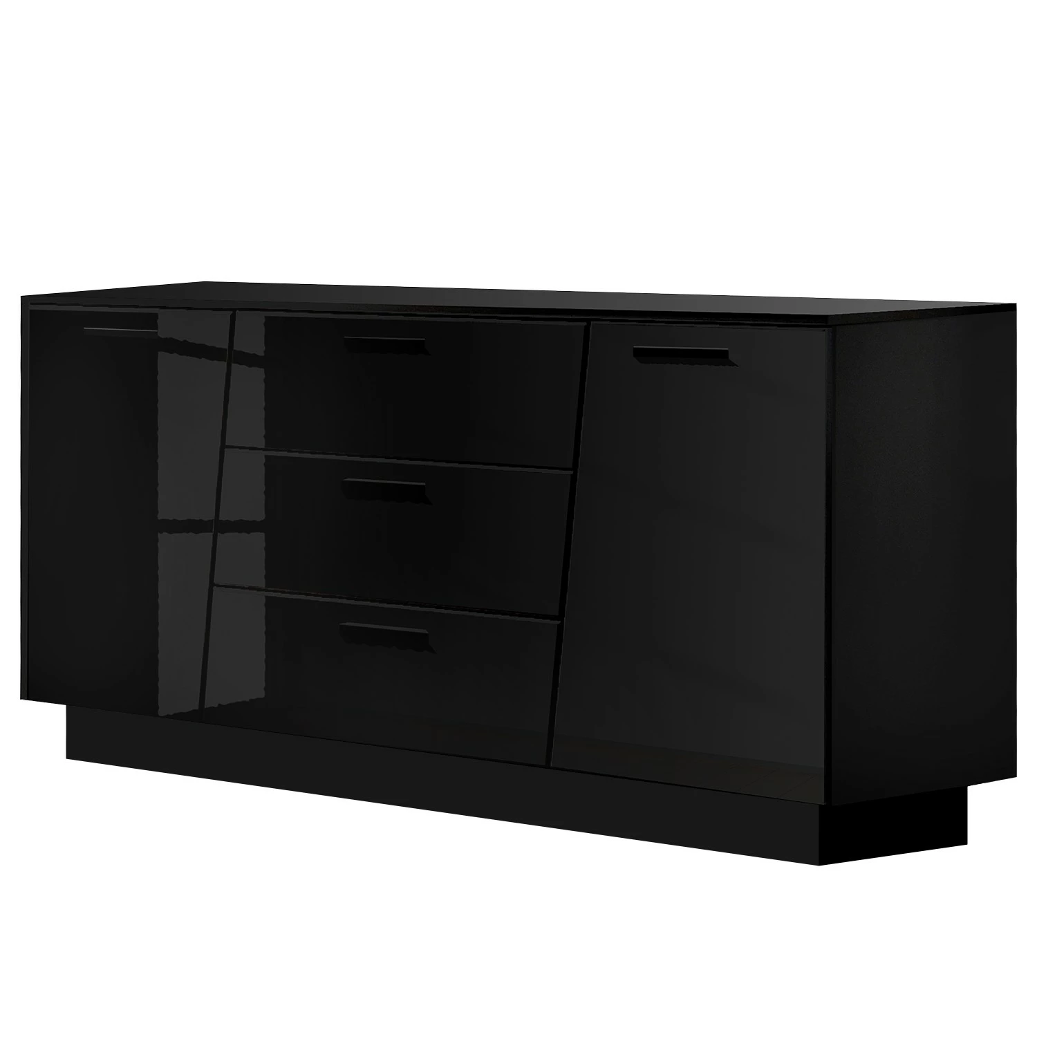 Fredriks Sideboard Reedley - Hochglanz Schwarz
